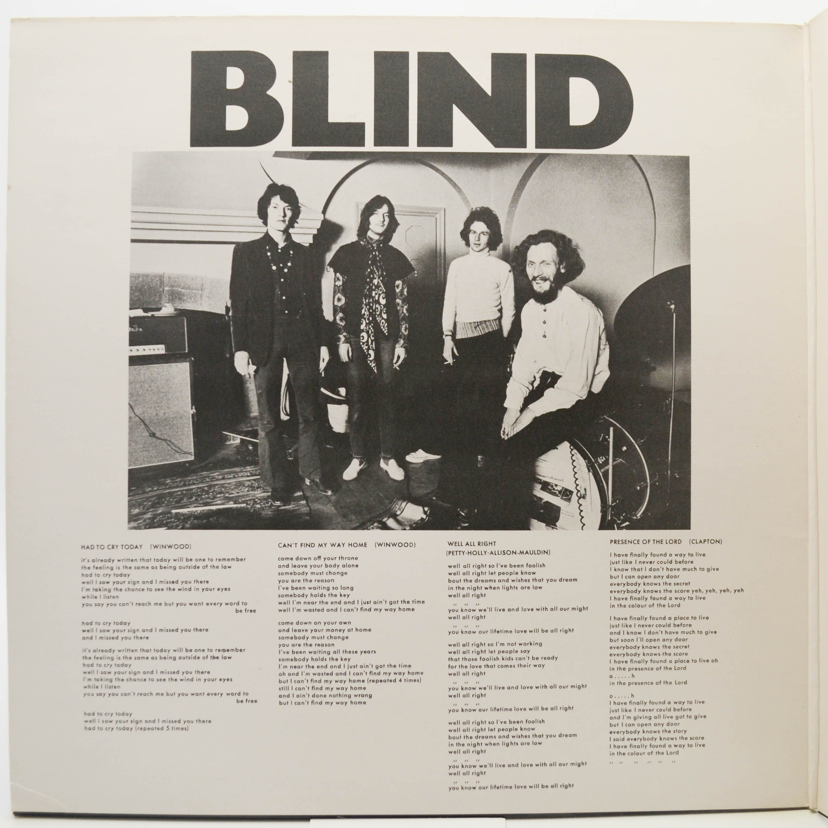 Blind Faith — Blind Faith (UK), 1969