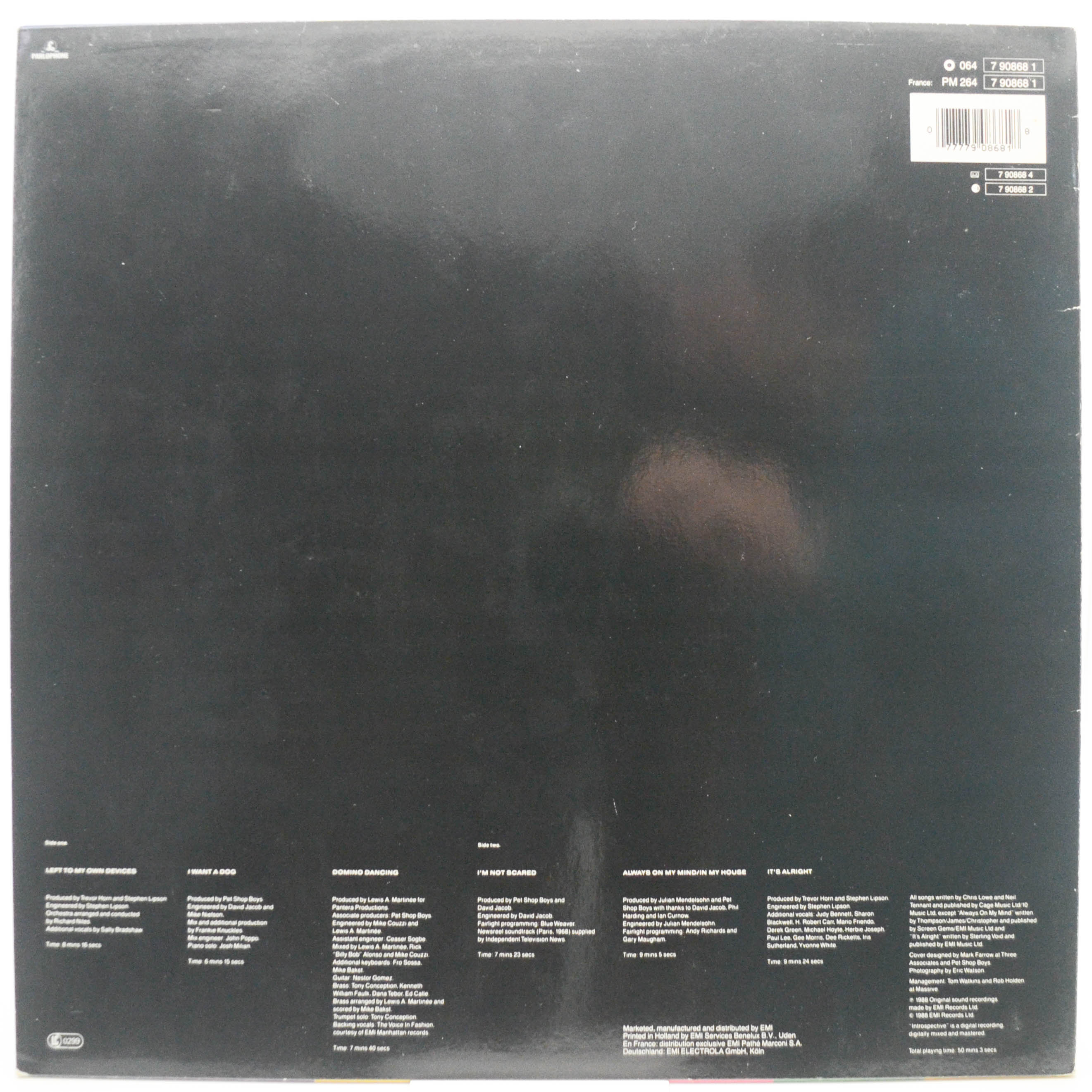 Pet Shop Boys — Introspective, 1988