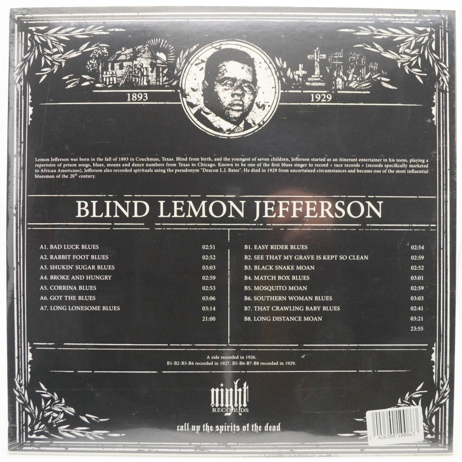 Blind Lemon Jefferson — Bad Luck Blues, 2018