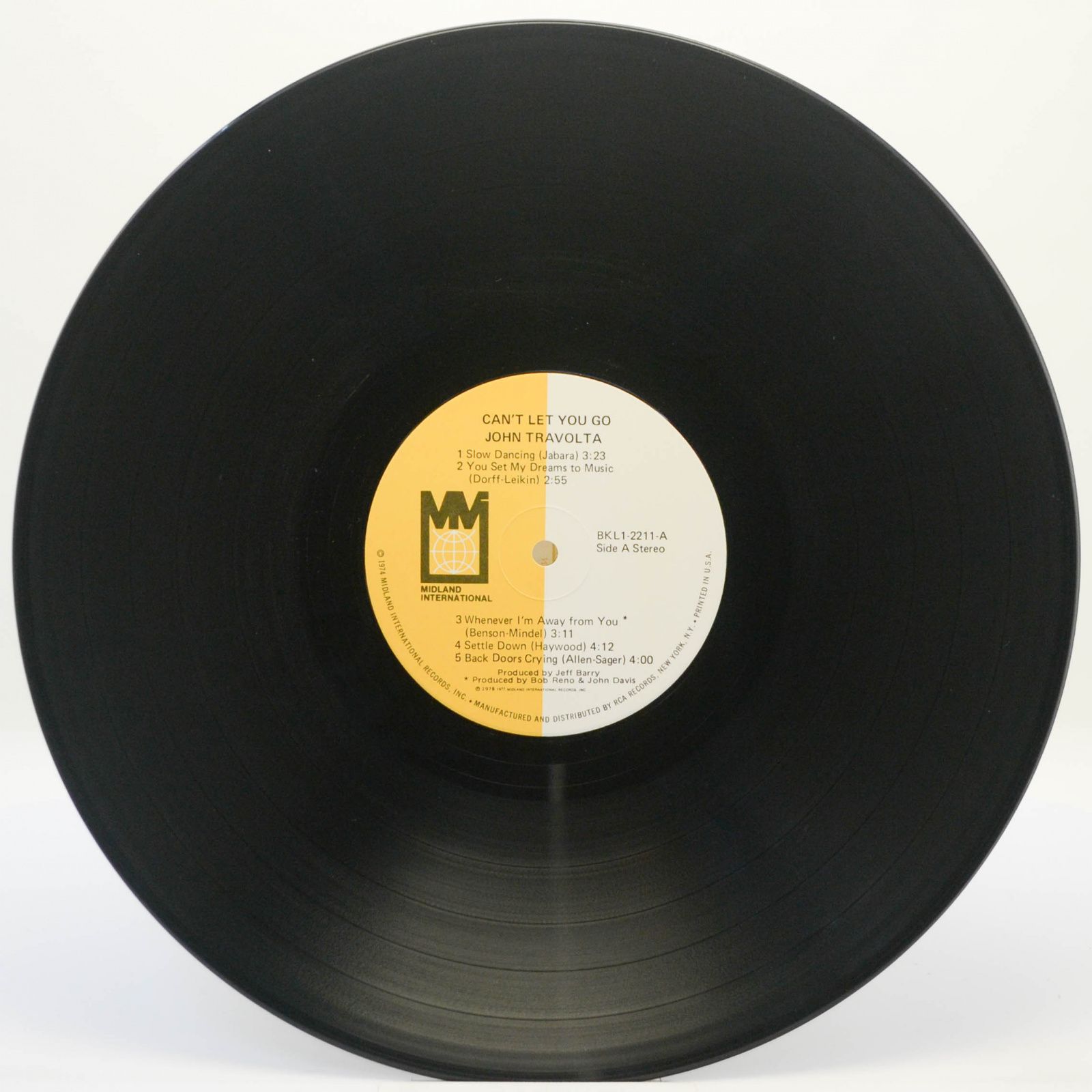 John Travolta — Can't Let You Go, 1977