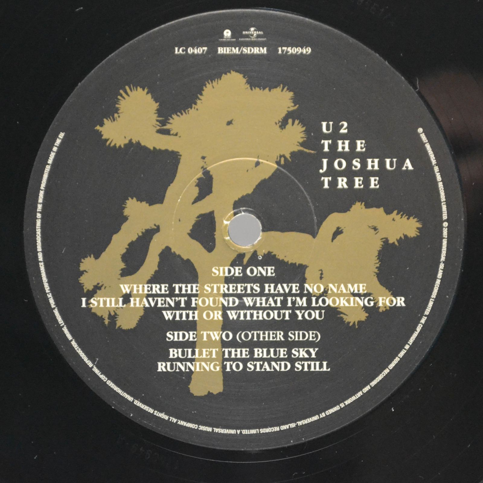 U2 — The Joshua Tree (2LP), 1987