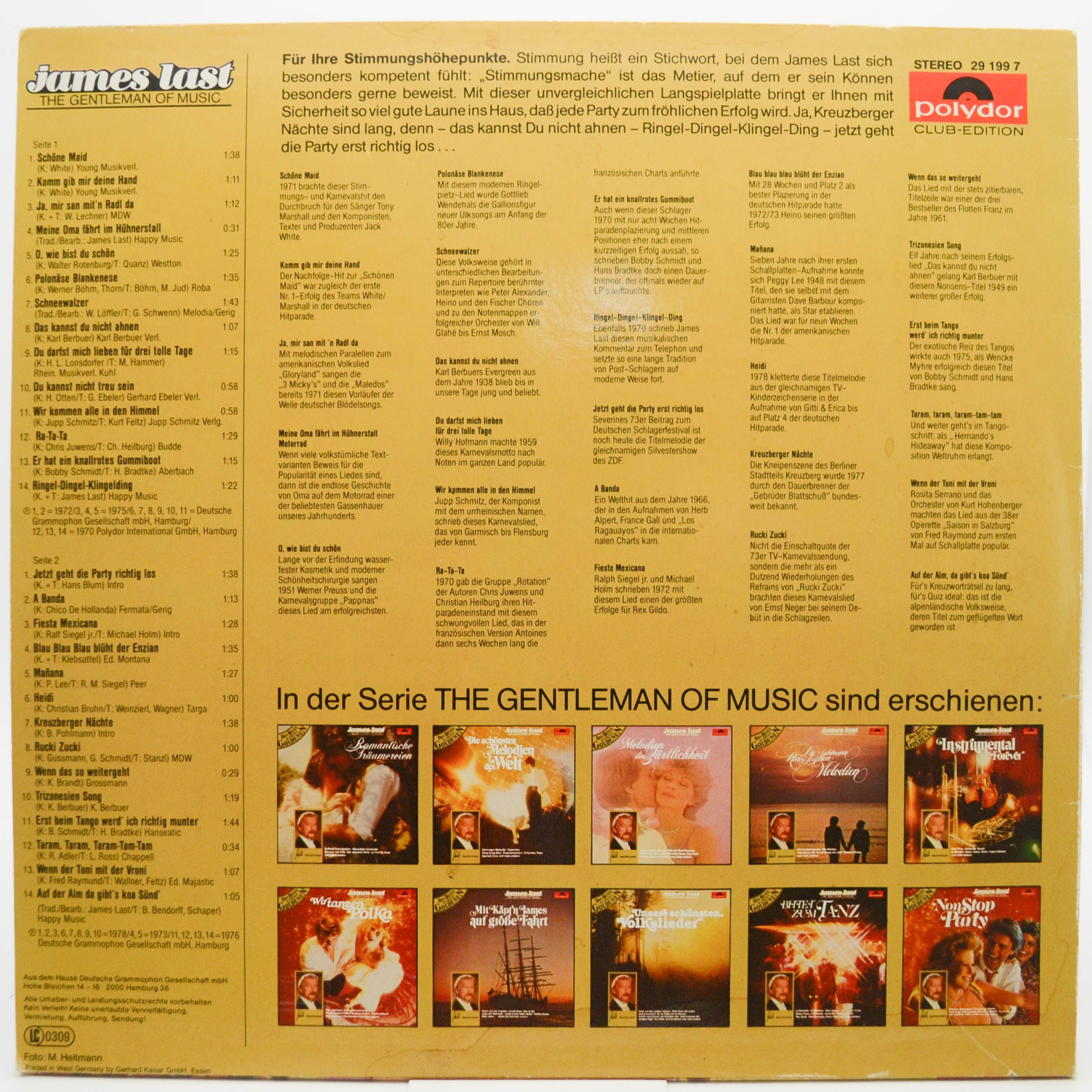 James Last — Non Stop Party, 1978