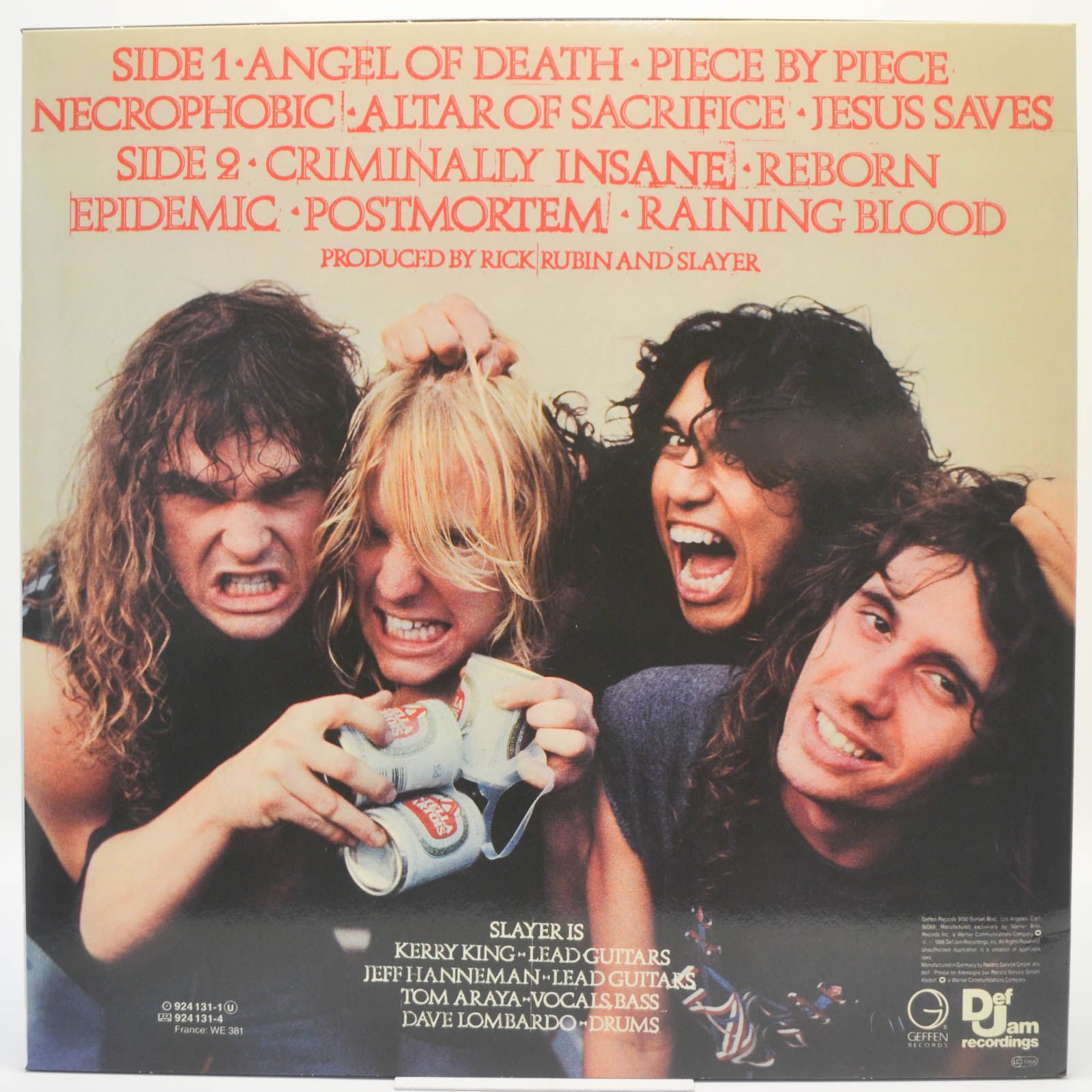 Slayer — Reign In Blood, 1986