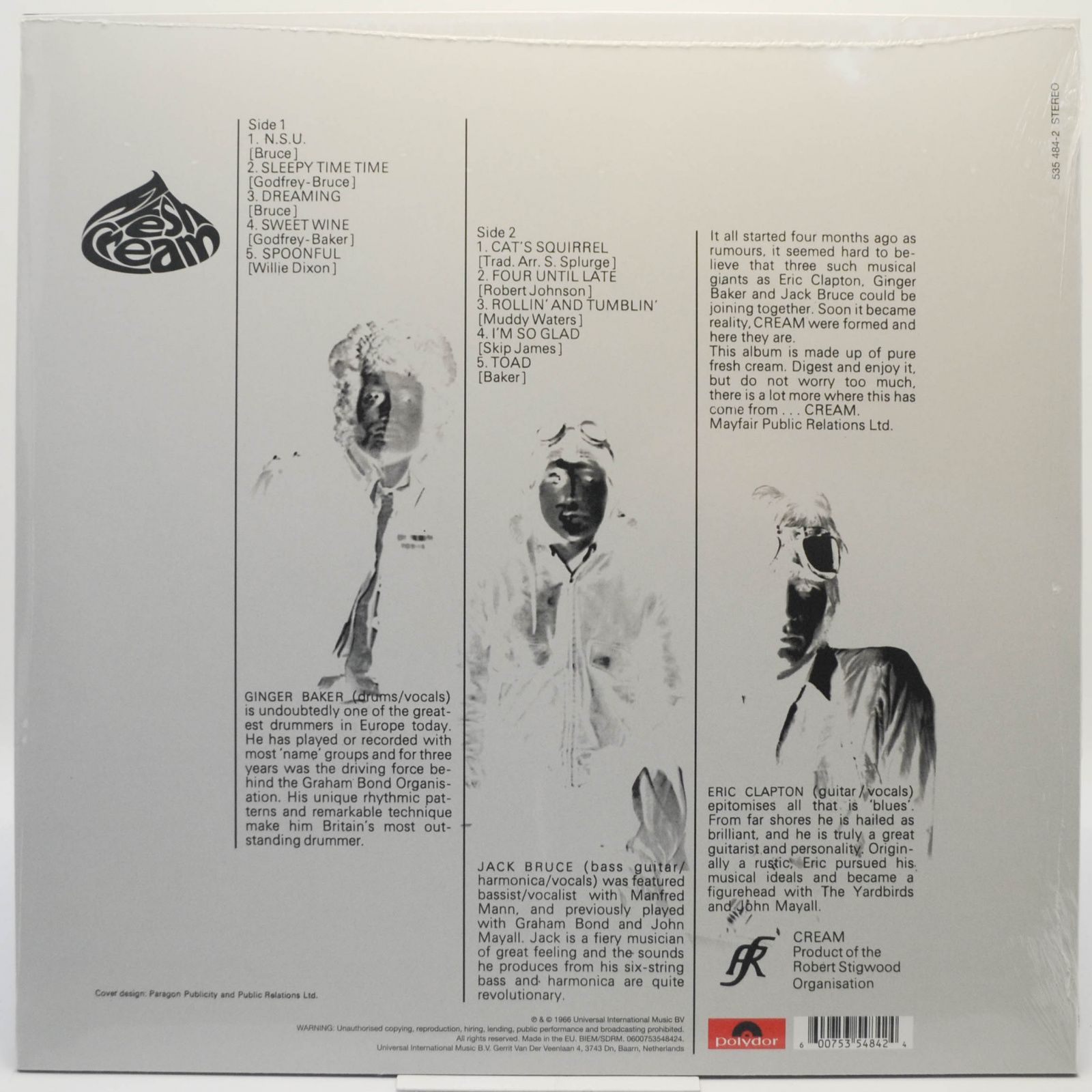 Cream — Fresh Cream, 2015