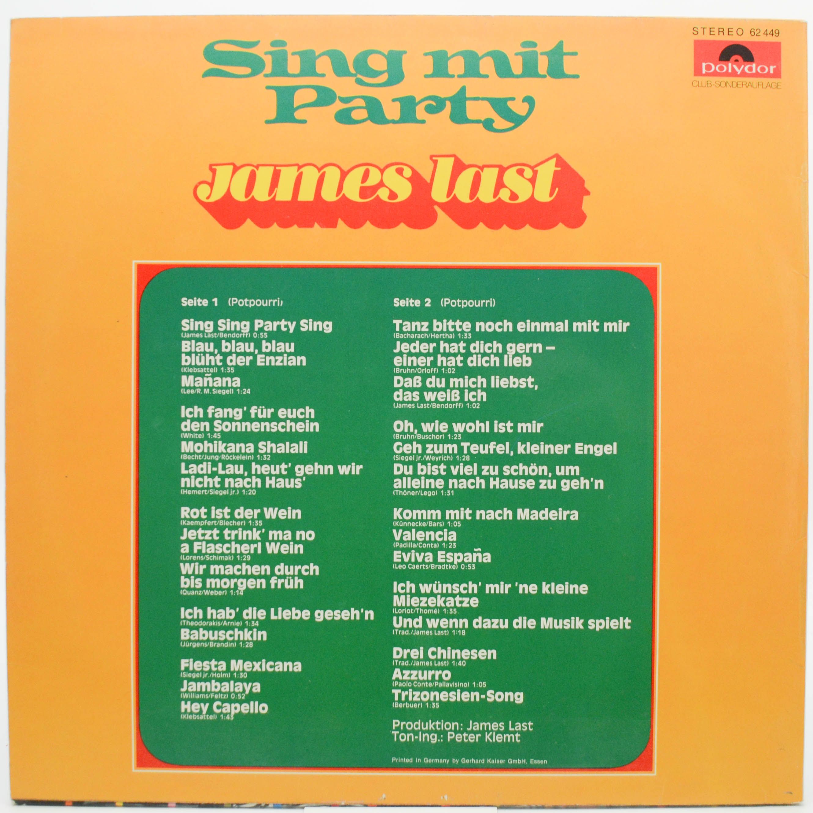 James Last — Sing Mit Party, 1973
