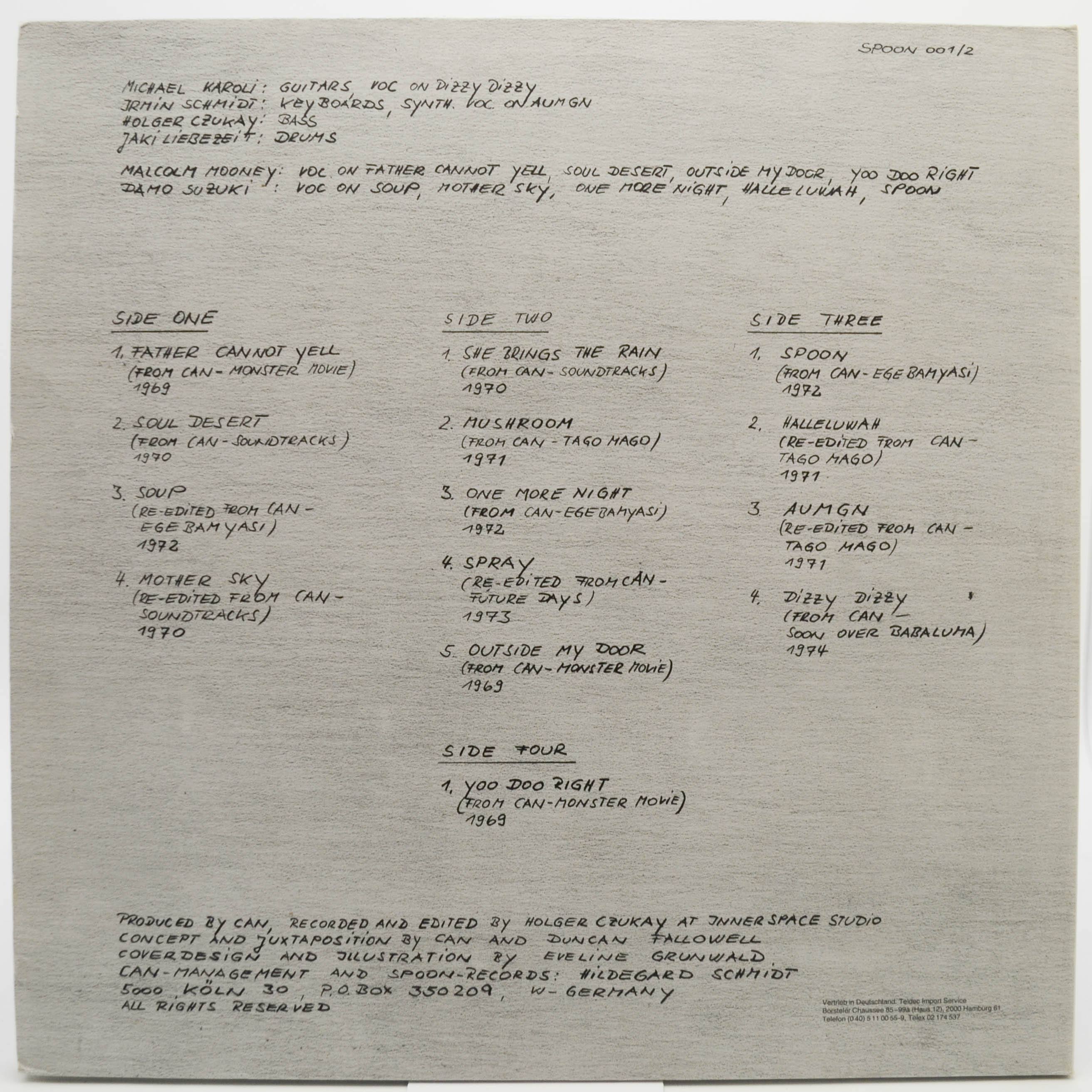 Can — Cannibalism (2LP), 1978