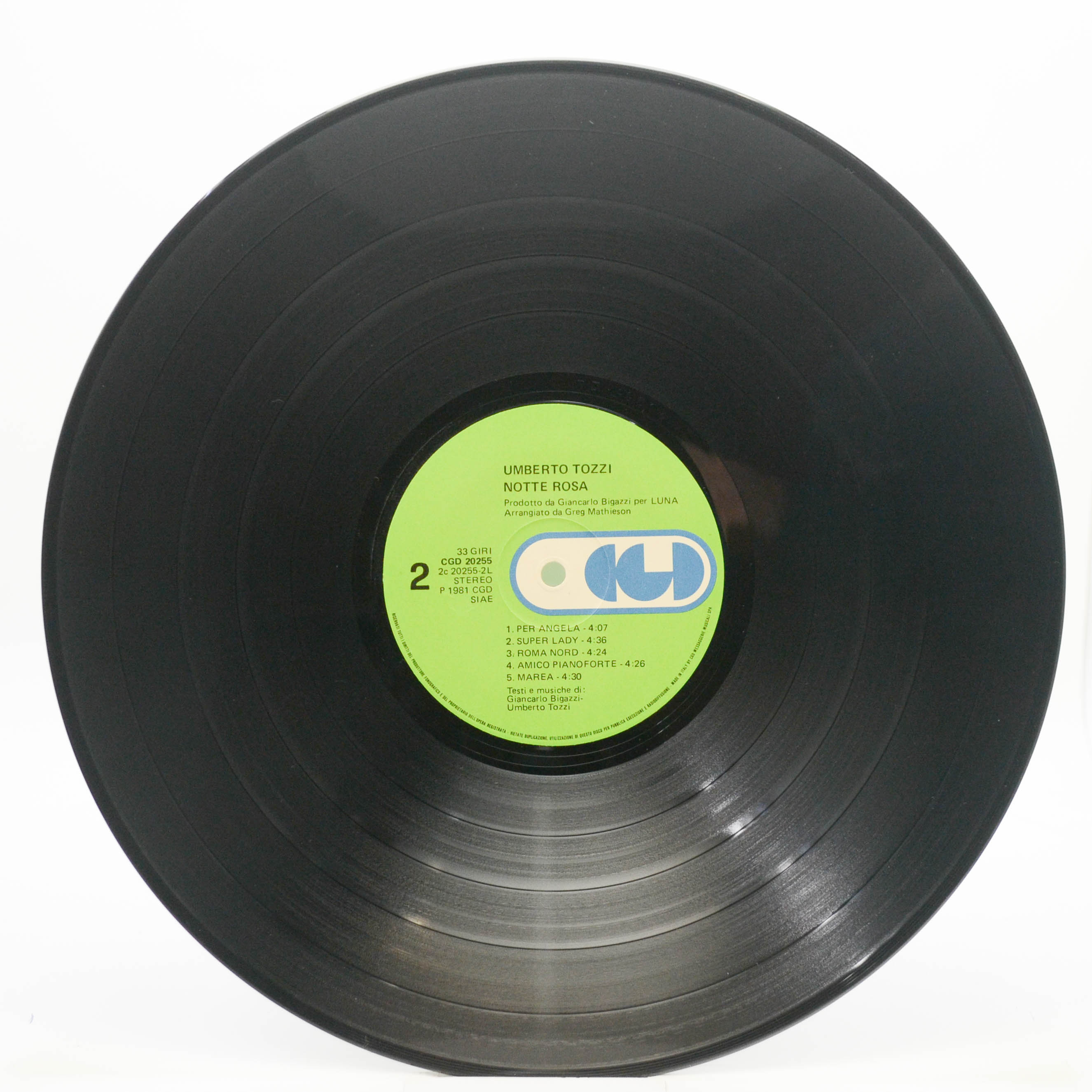 Umberto Tozzi — Notte Rosa (1-st, Italy), 1981