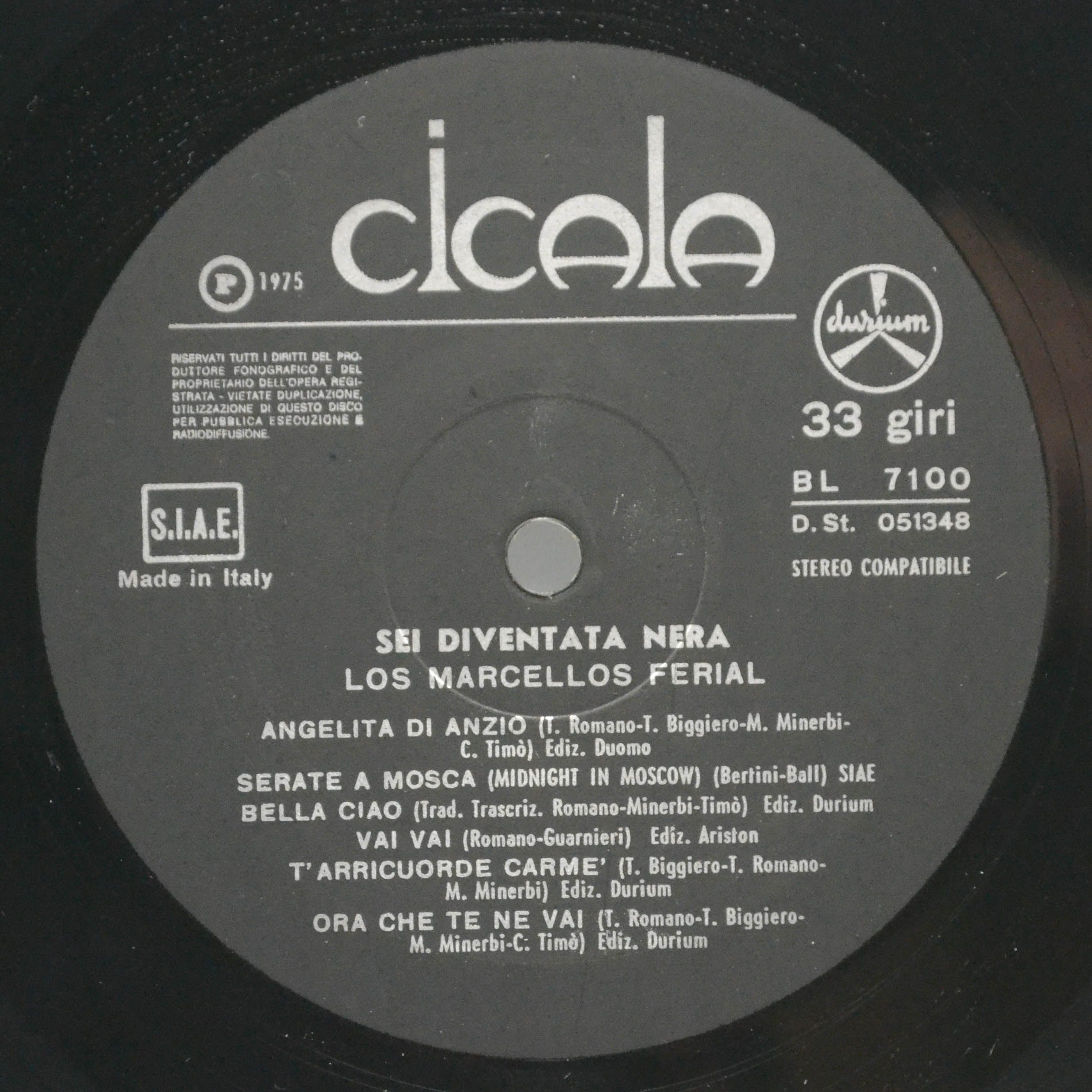Los Marcellos Ferial — Sei Diventata Nera, 1975