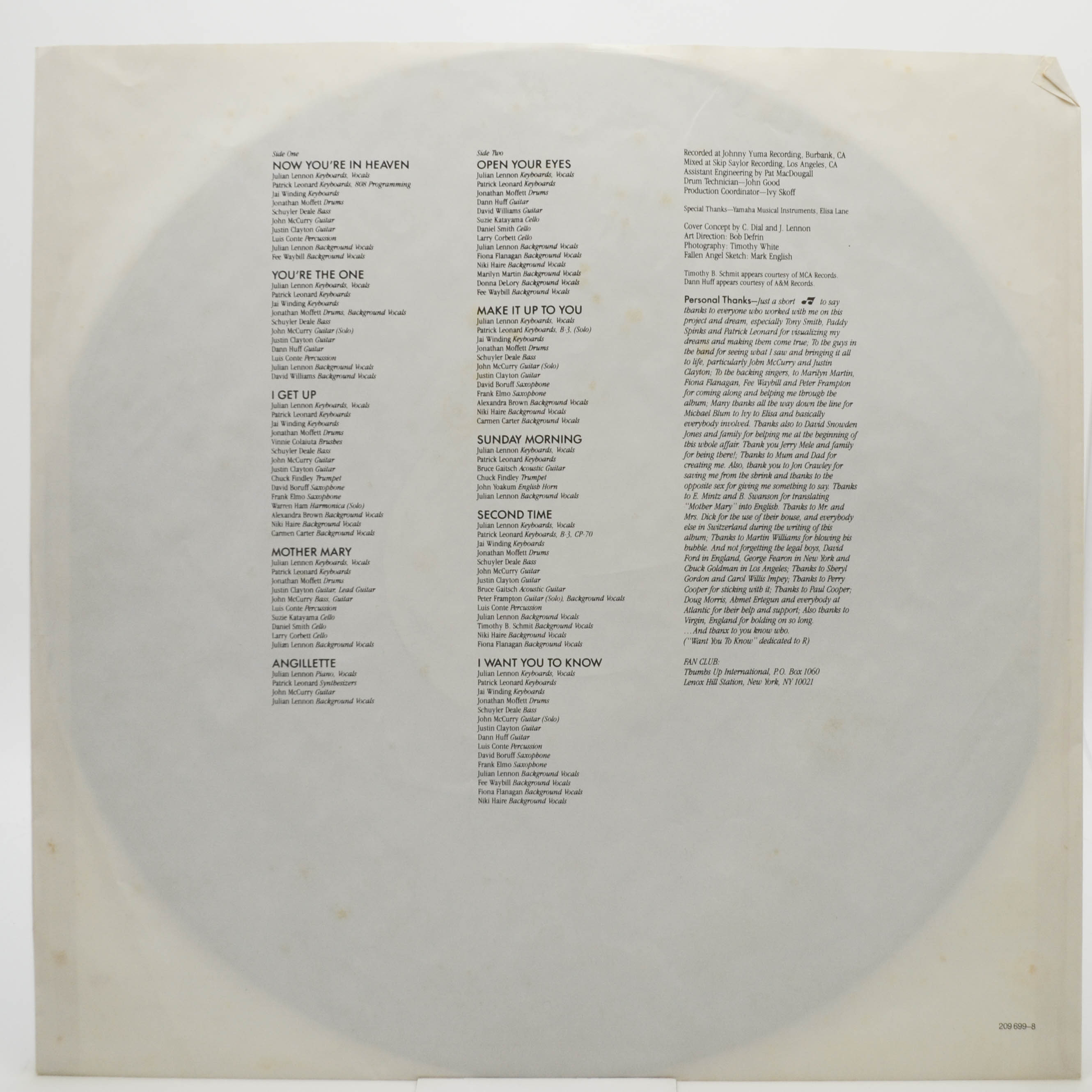 Julian Lennon — Mr. Jordan, 1989