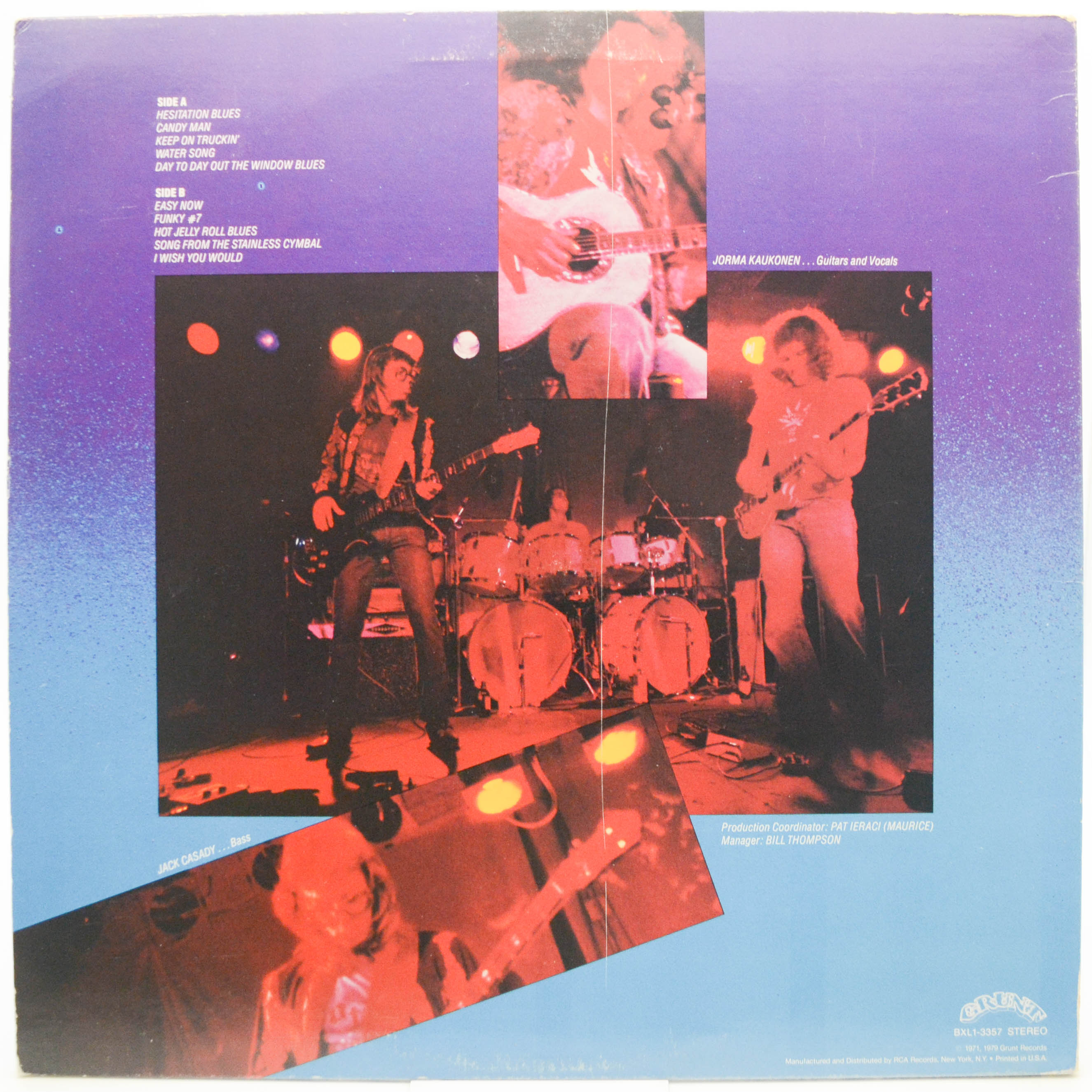 Hot Tuna — Final Vinyl (1-st, USA), 1979