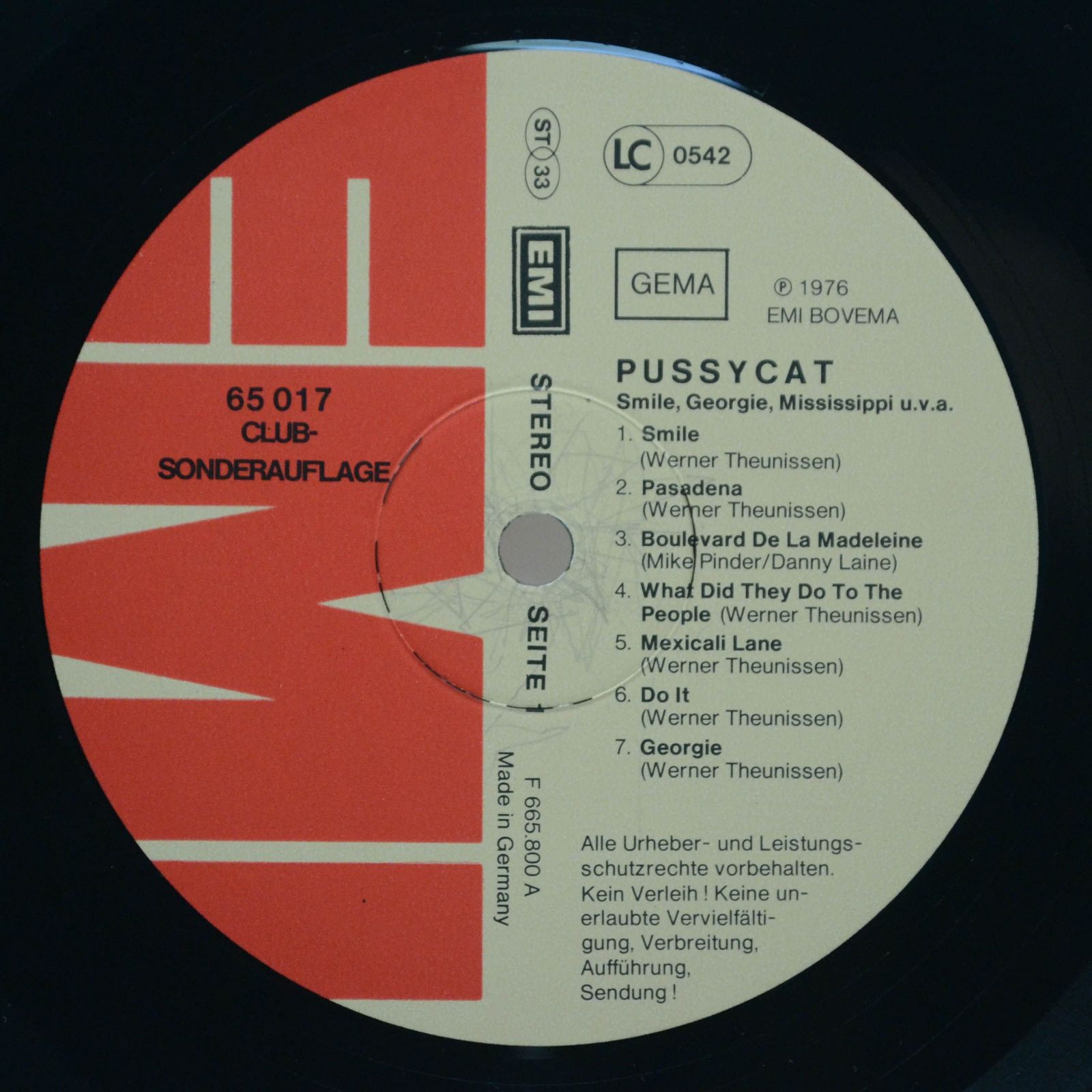 Pussycat — Smile • Georgie • Mississippi U.v.a., 1977