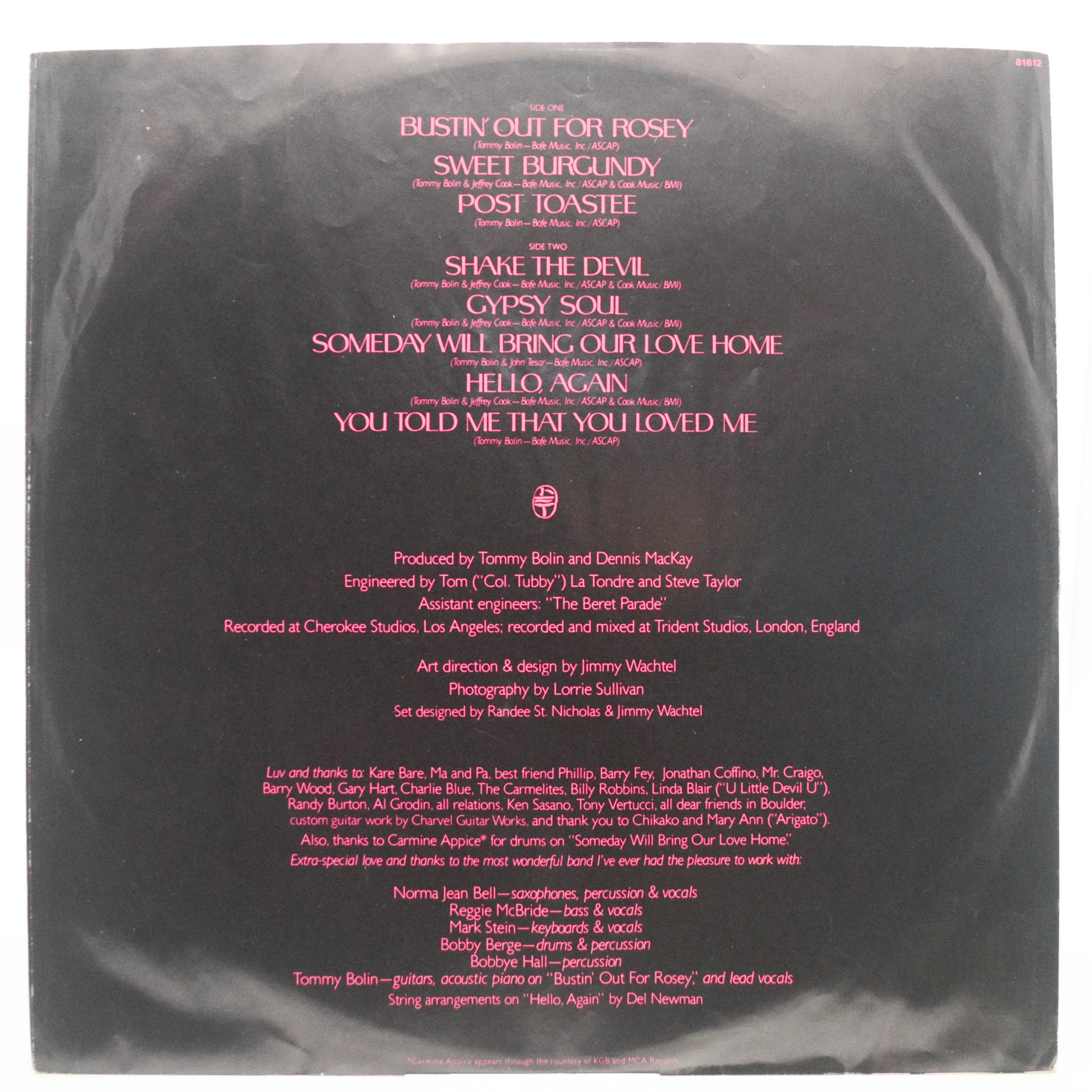 Tommy Bolin — Private Eyes, 1976