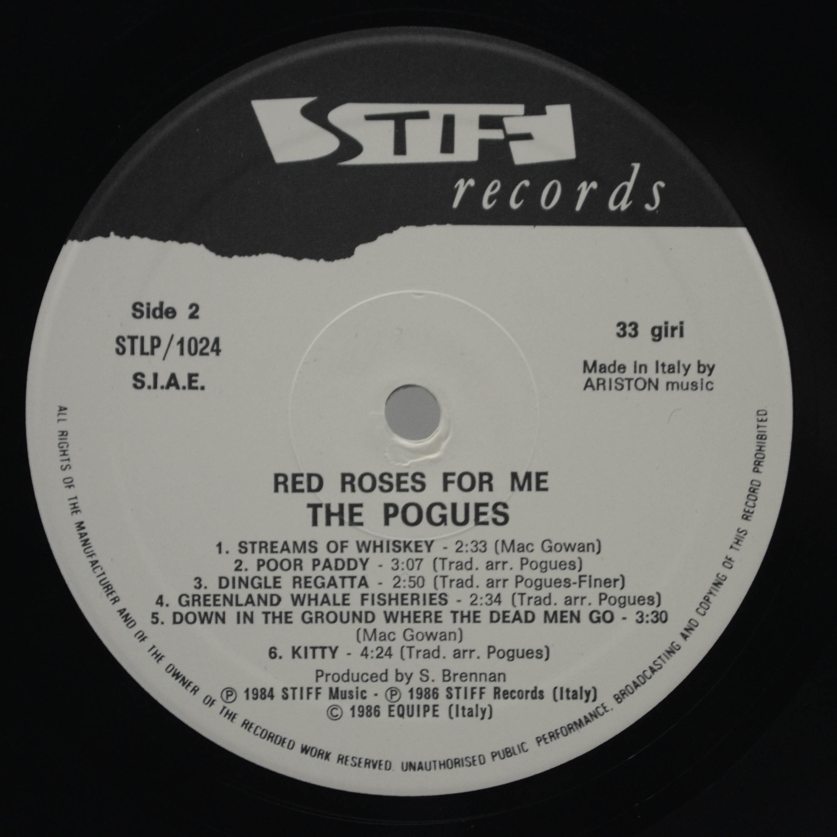 Pogues — Red Roses For Me, 1986