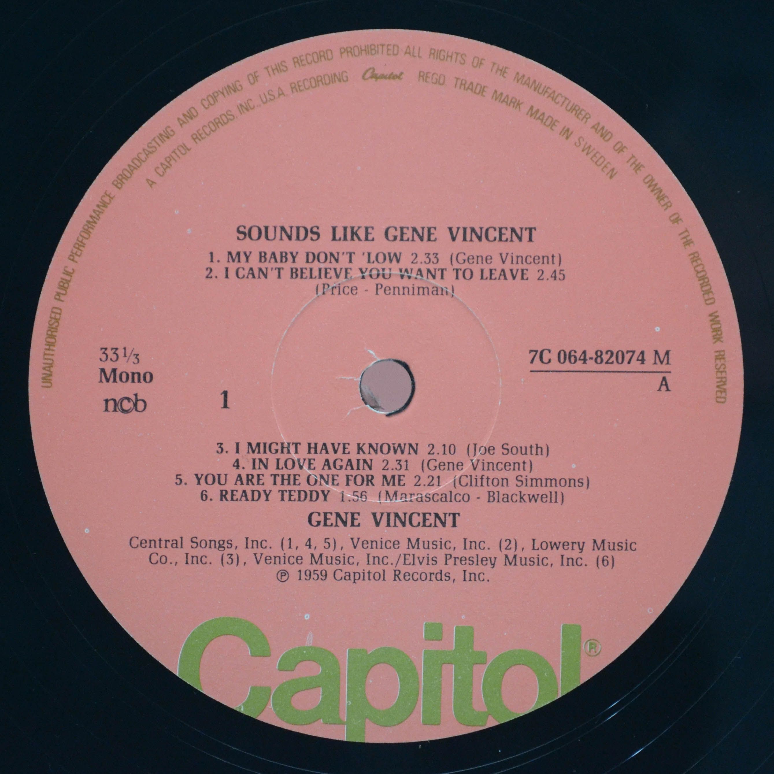 Gene Vincent — Sounds Like Gene Vincent, 1976