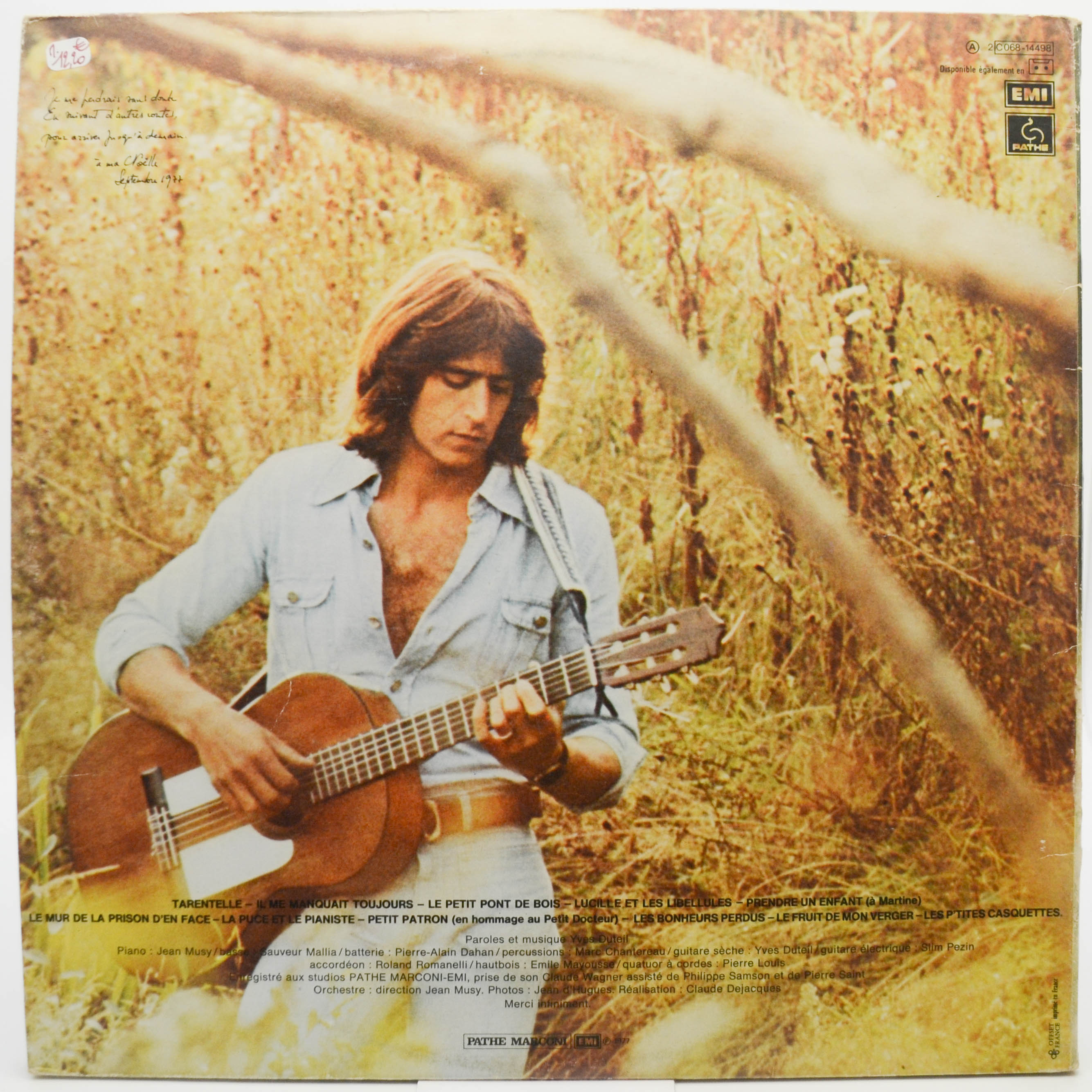 Yves Duteil — Yves Duteil (1-st, France), 1977