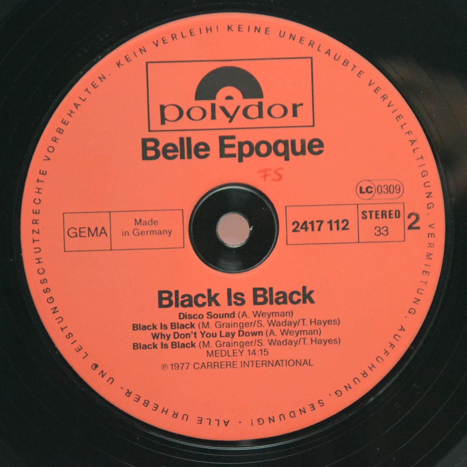 Belle Epoque — Black Is Black, 1977
