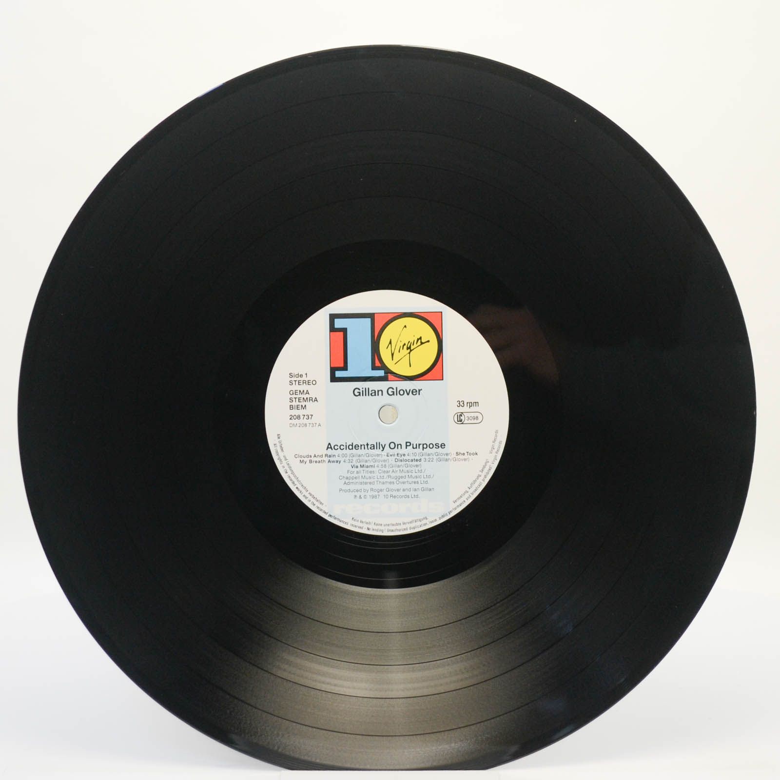 Gillan & Glover — Accidentally On Purpose, 1988