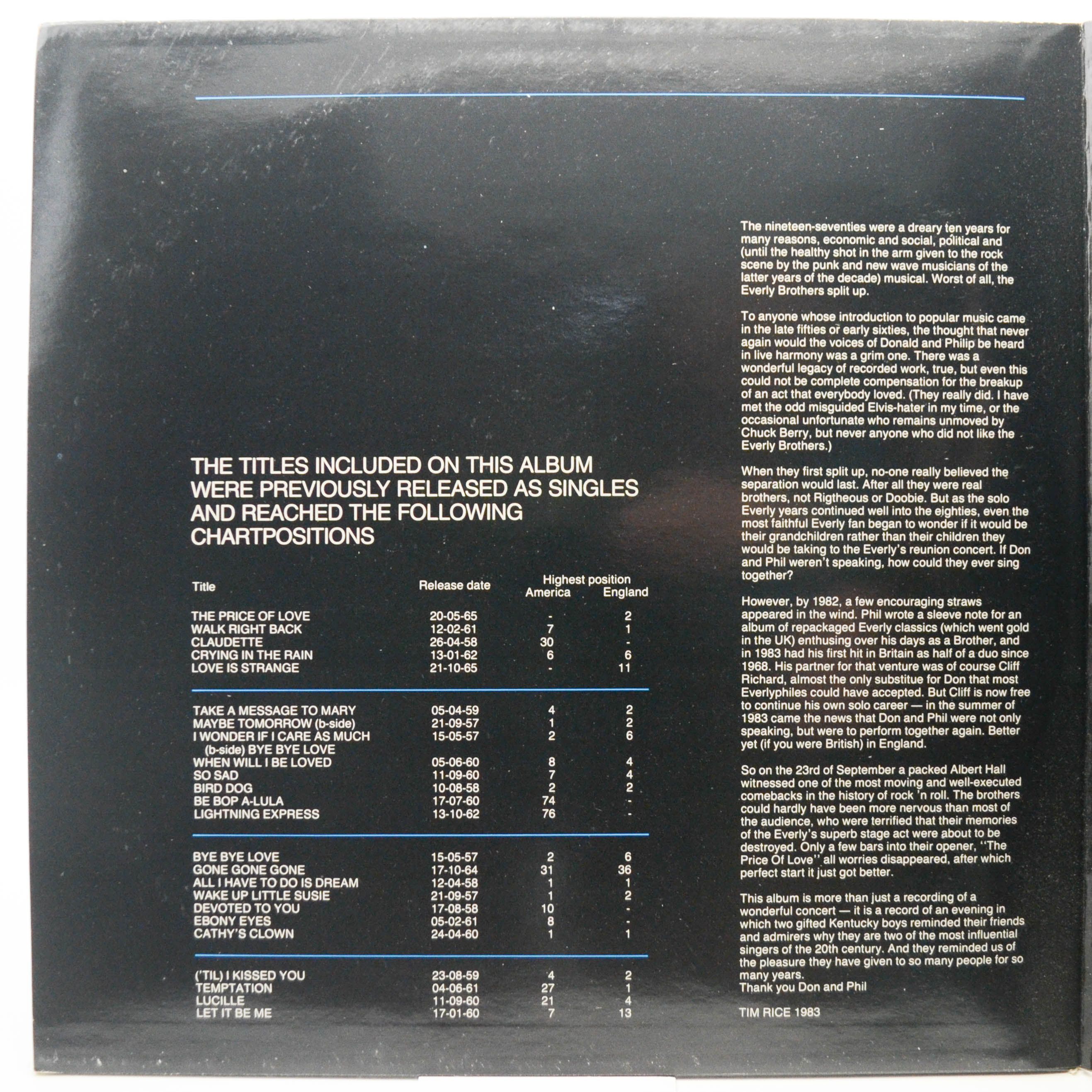 Everly Brothers — The Reunion Concert (2LP), 1983