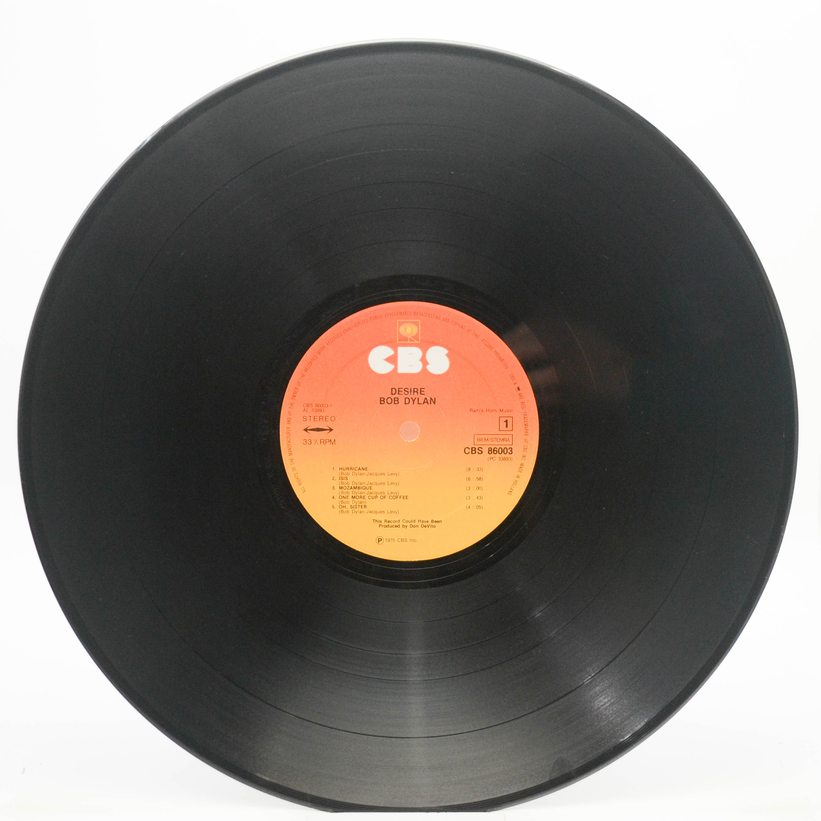 Bob Dylan — Desire, 1976