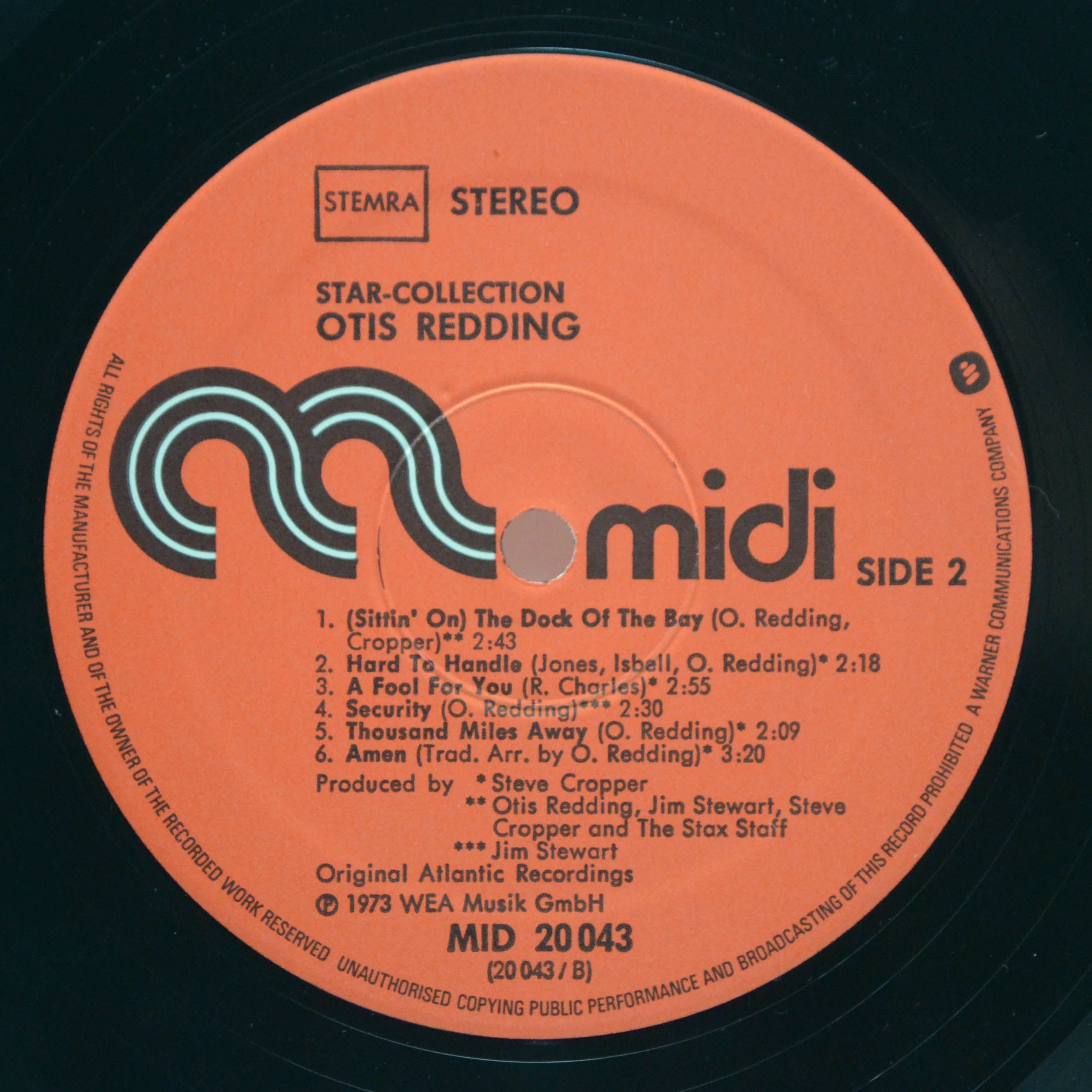 Otis Redding — Star-Collection, 1973