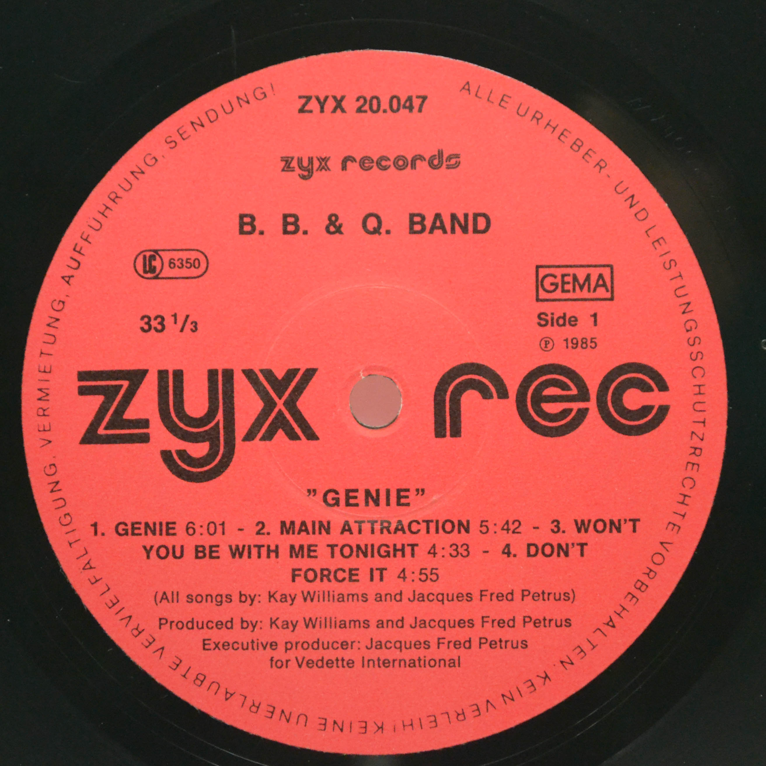 B. B. & Q Band — Genie, 1985