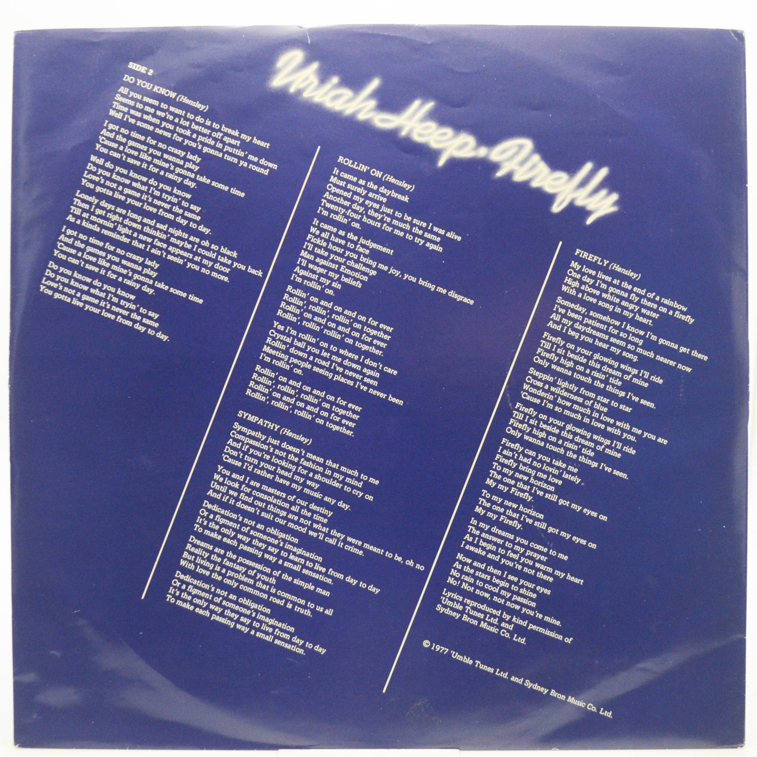 Uriah Heep — Firefly, 1977