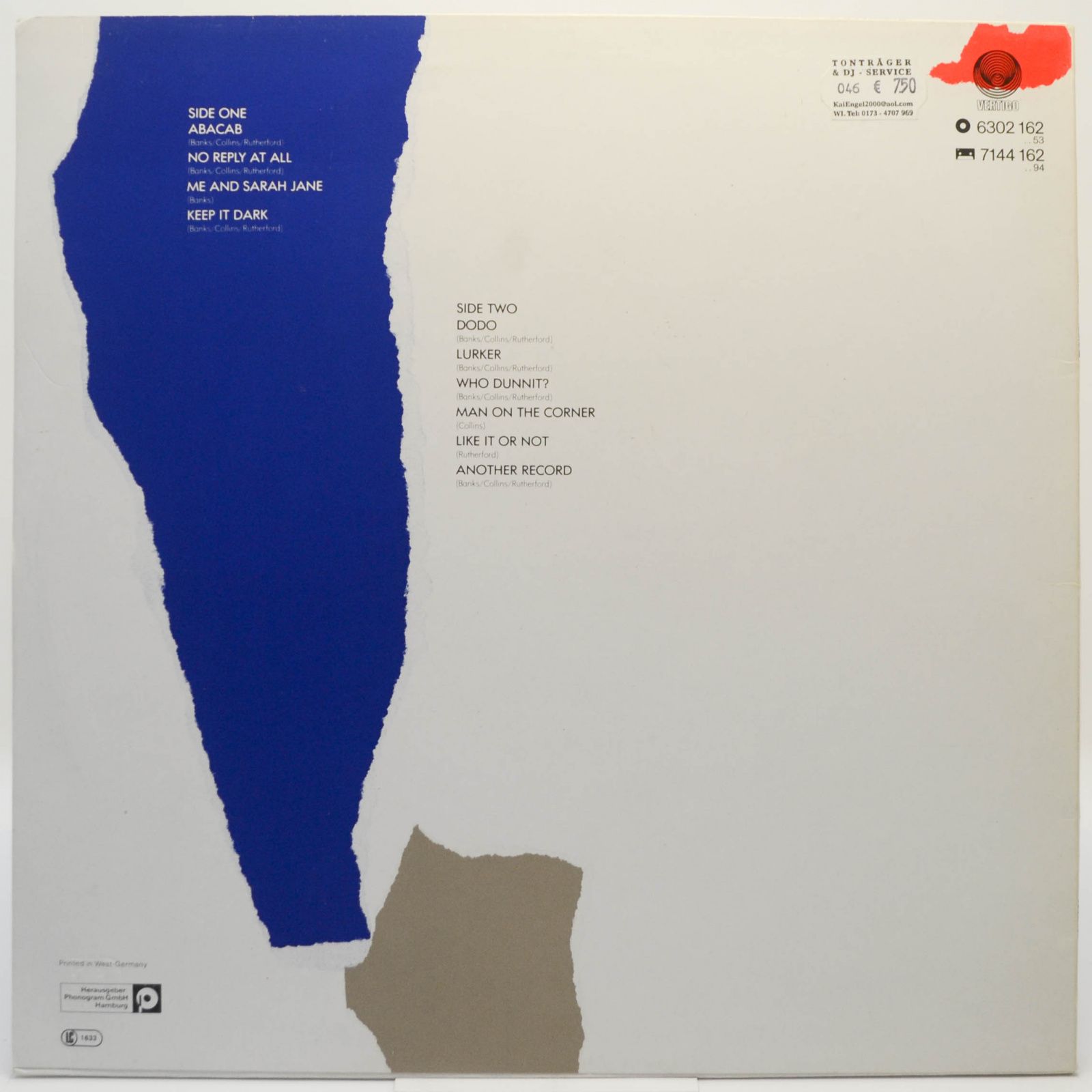 Genesis — Abacab, 1983