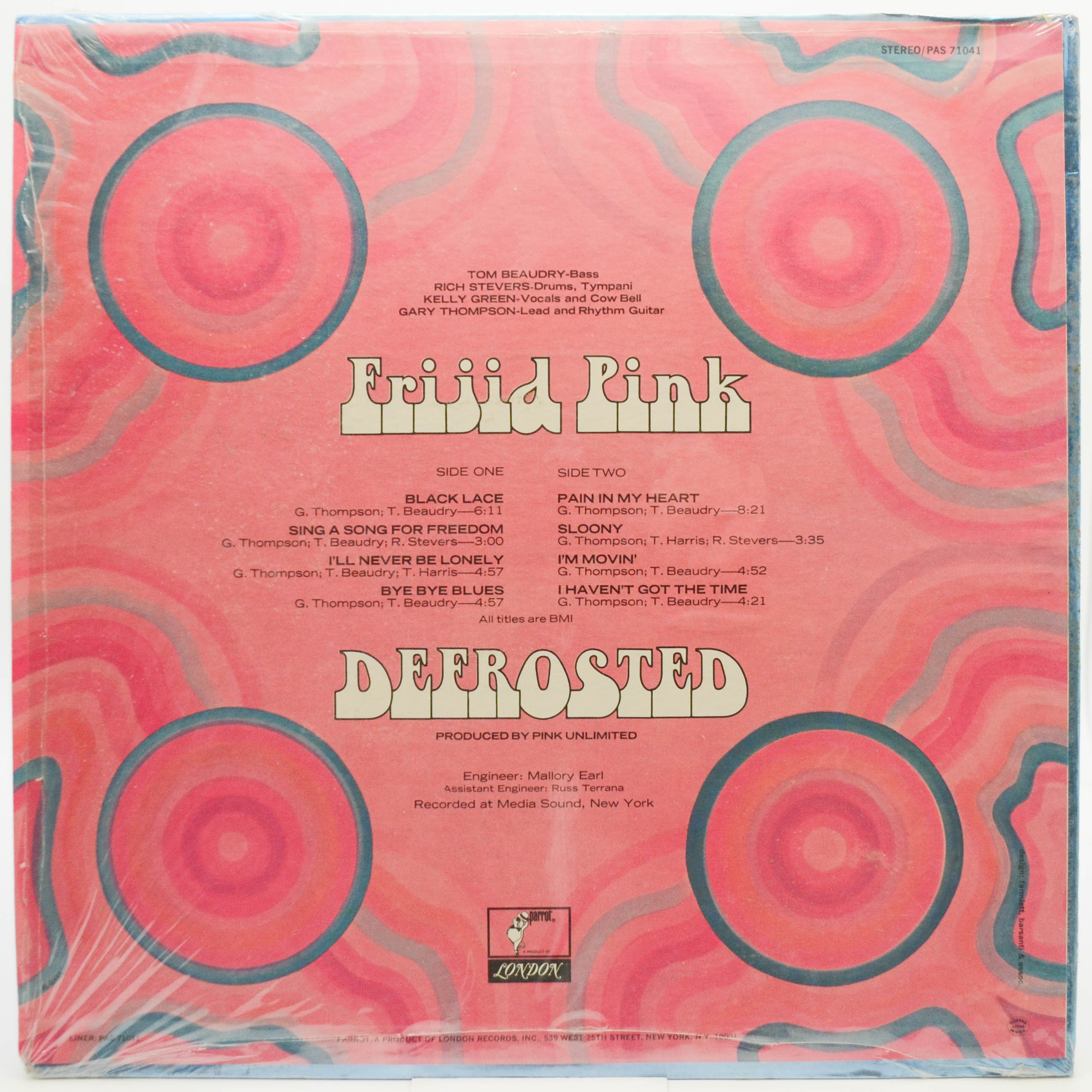 Frijid Pink — Defrosted (1-st, USA), 1970