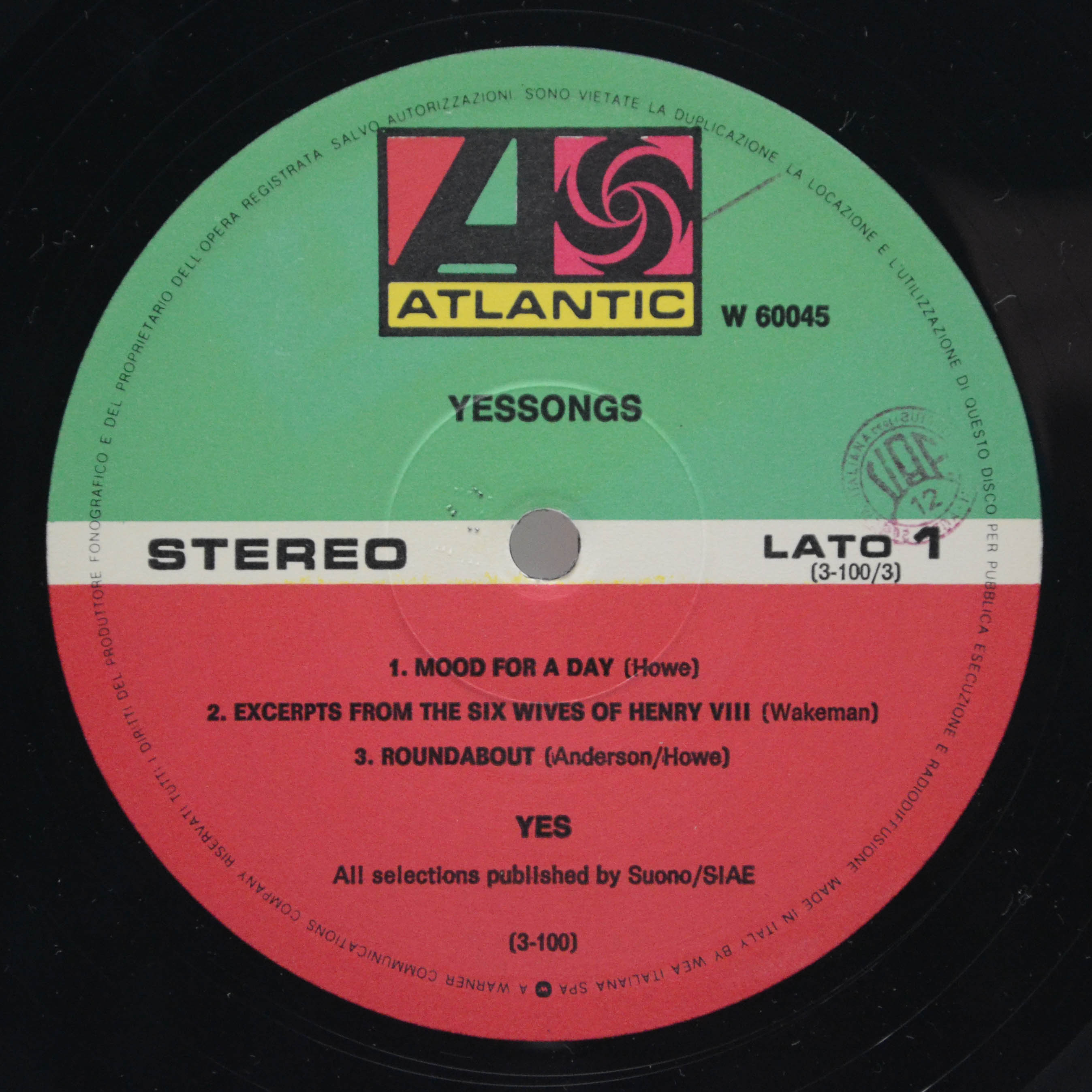 Yes — Yessongs (3LP), 1973