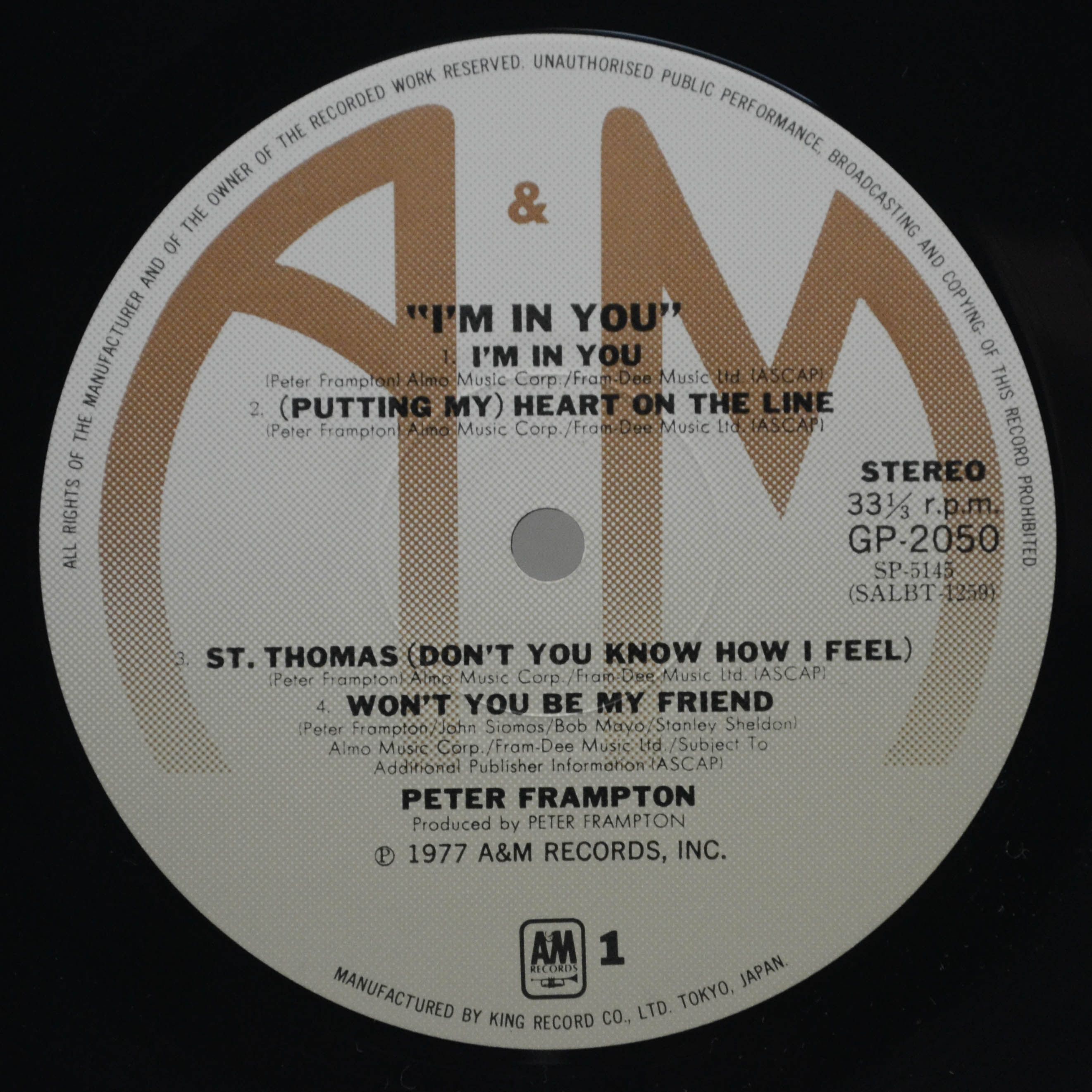 Peter Frampton — I'm In You, 1977
