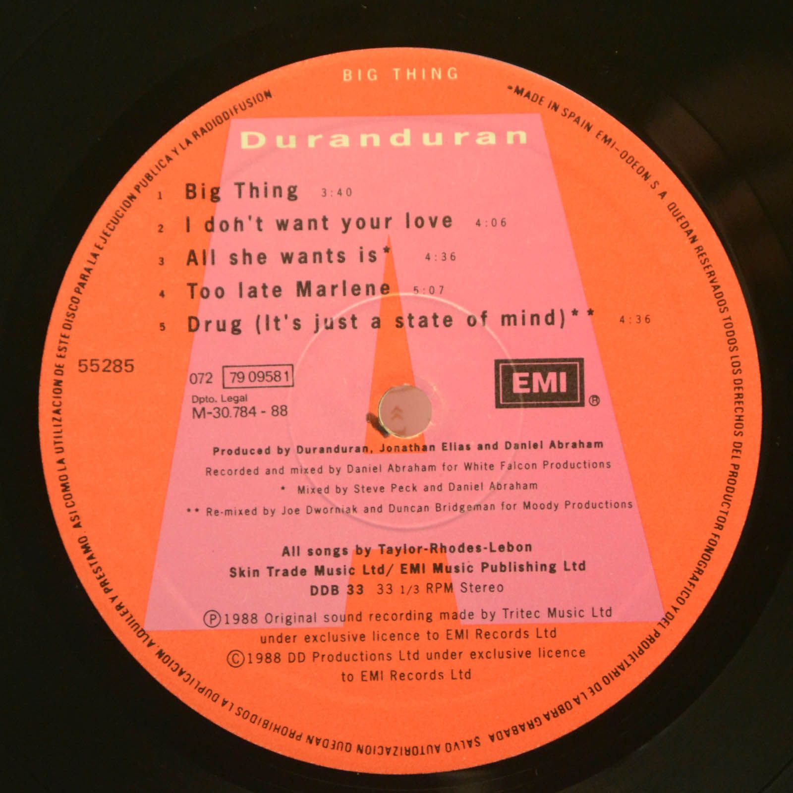 Duran Duran — Big Thing, 1988