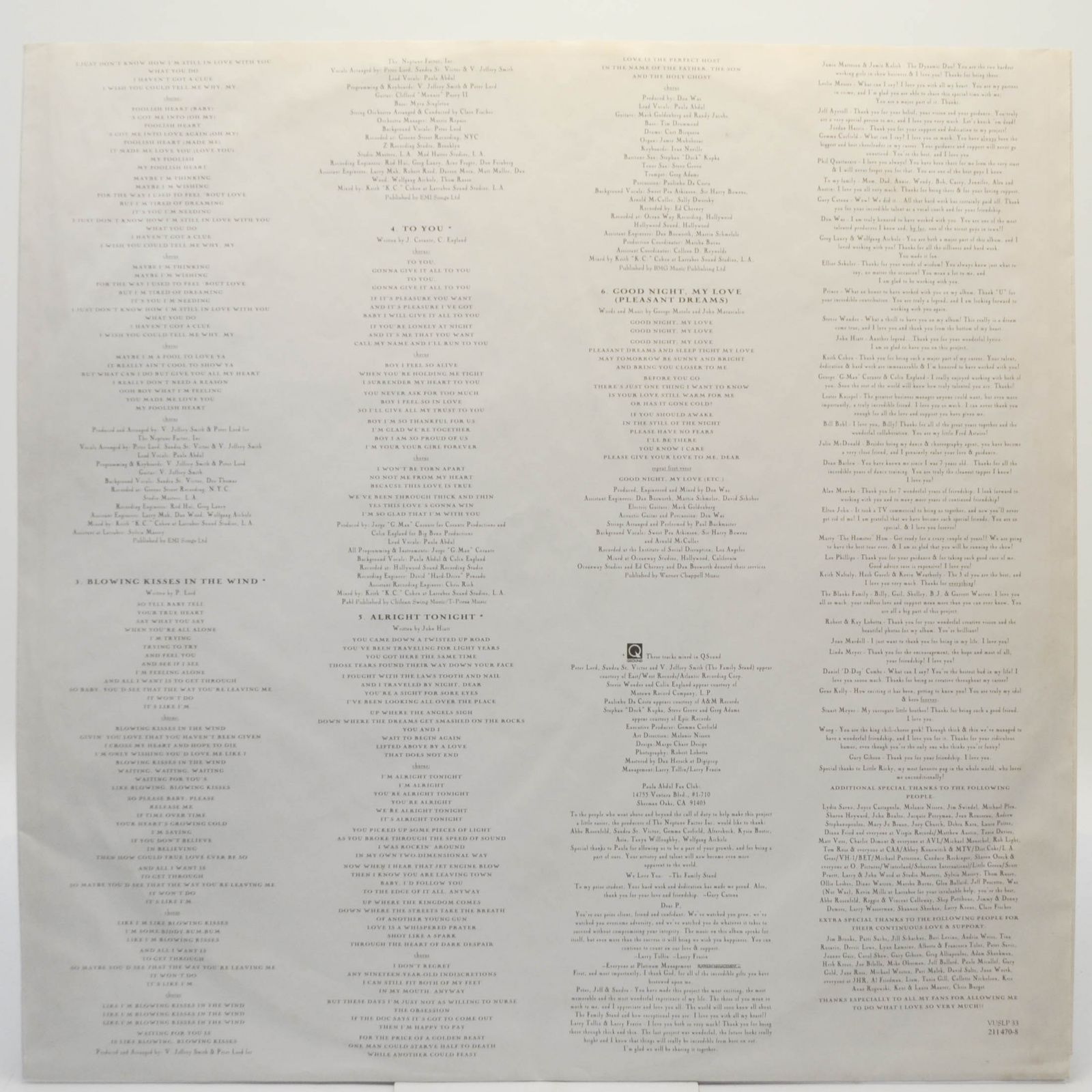 Paula Abdul — Spellbound, 1991