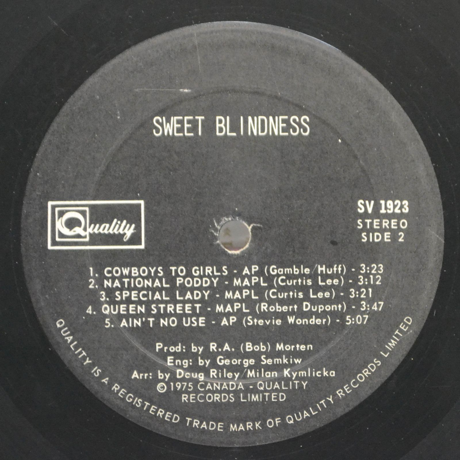 Sweet Blindness — Sweet Blindness, 1976