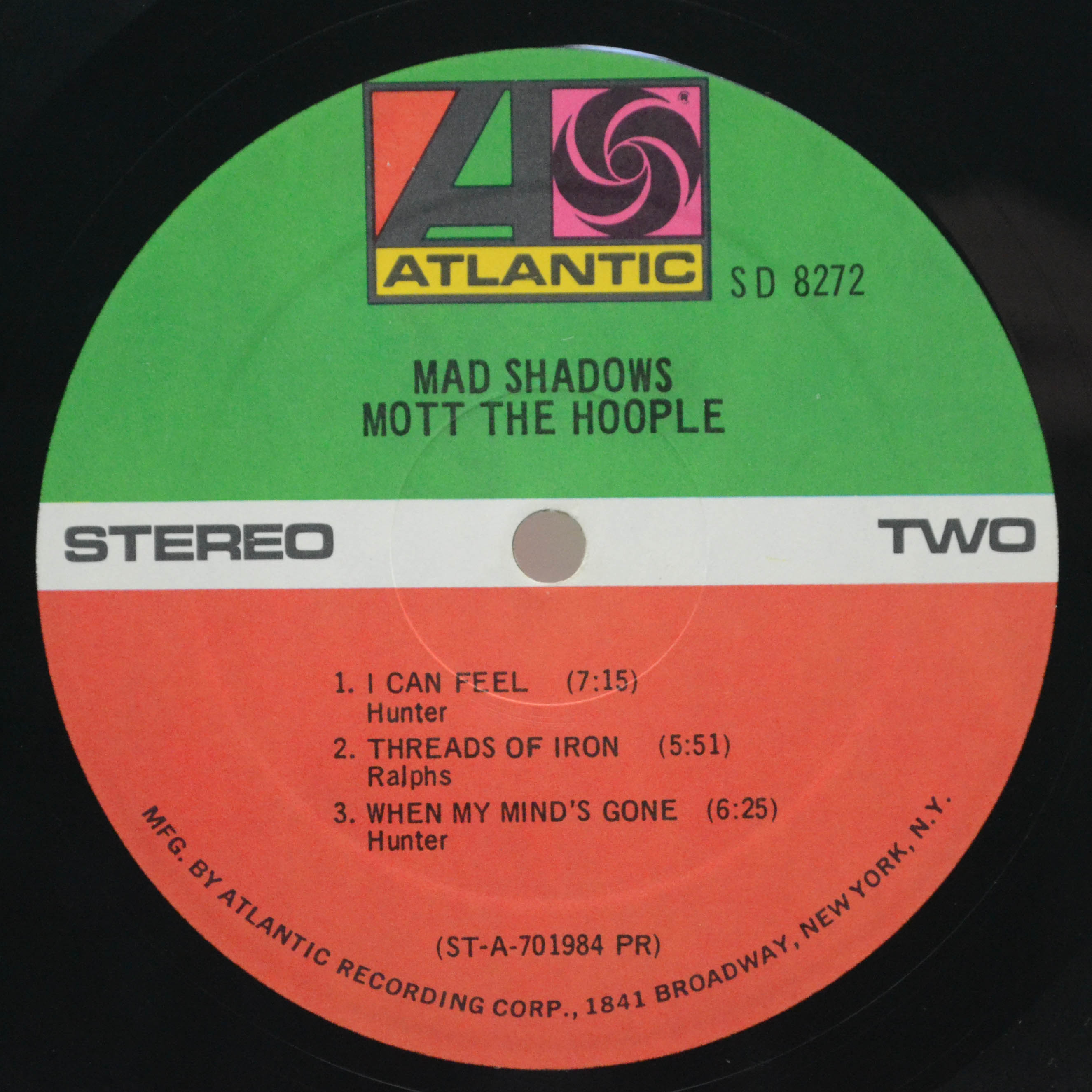 Mott The Hoople — Mad Shadows (USA), 1970