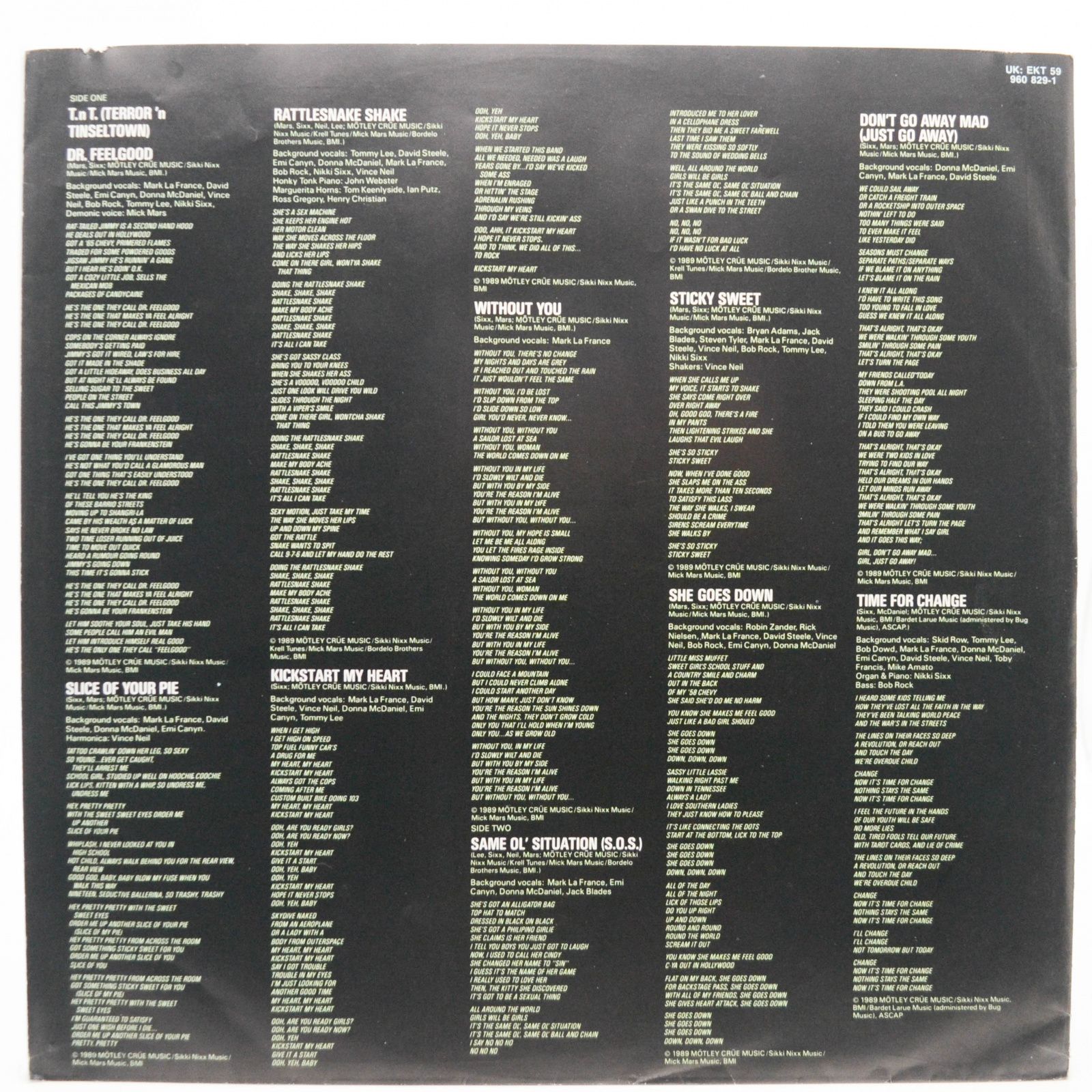 Mötley Crüe — Dr. Feelgood, 1989