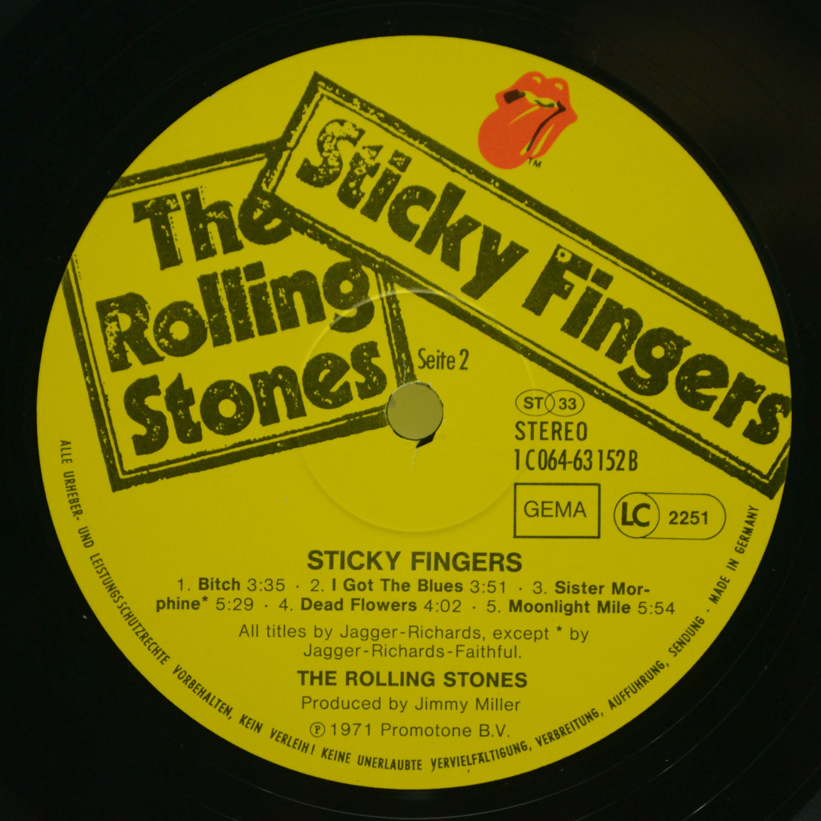 Rolling Stones — Sticky Fingers (Англия), 1971