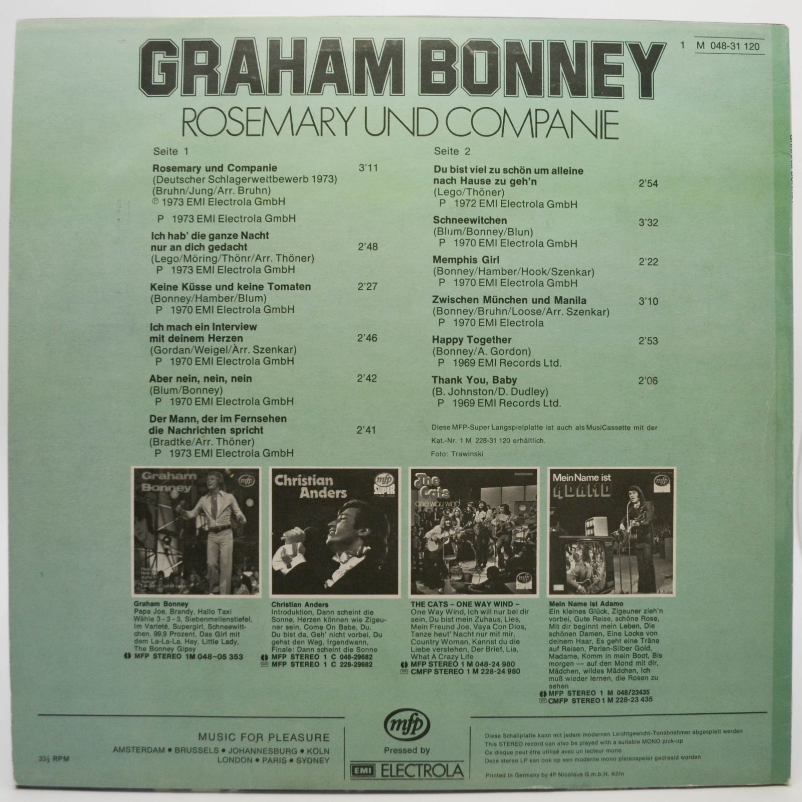 Graham Bonney — Rosemary und Companie, 1973