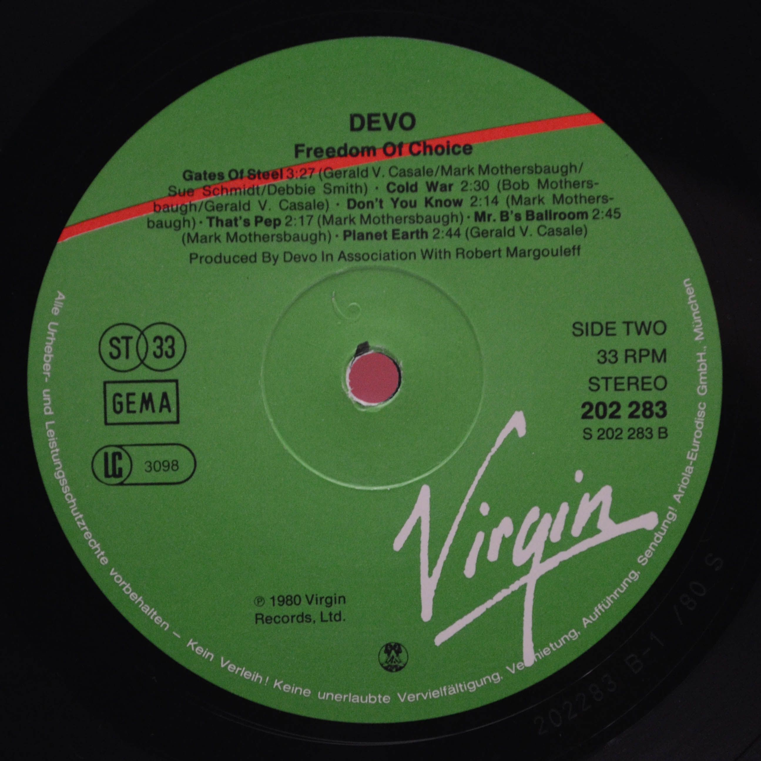 Devo — Freedom Of Choice, 1980