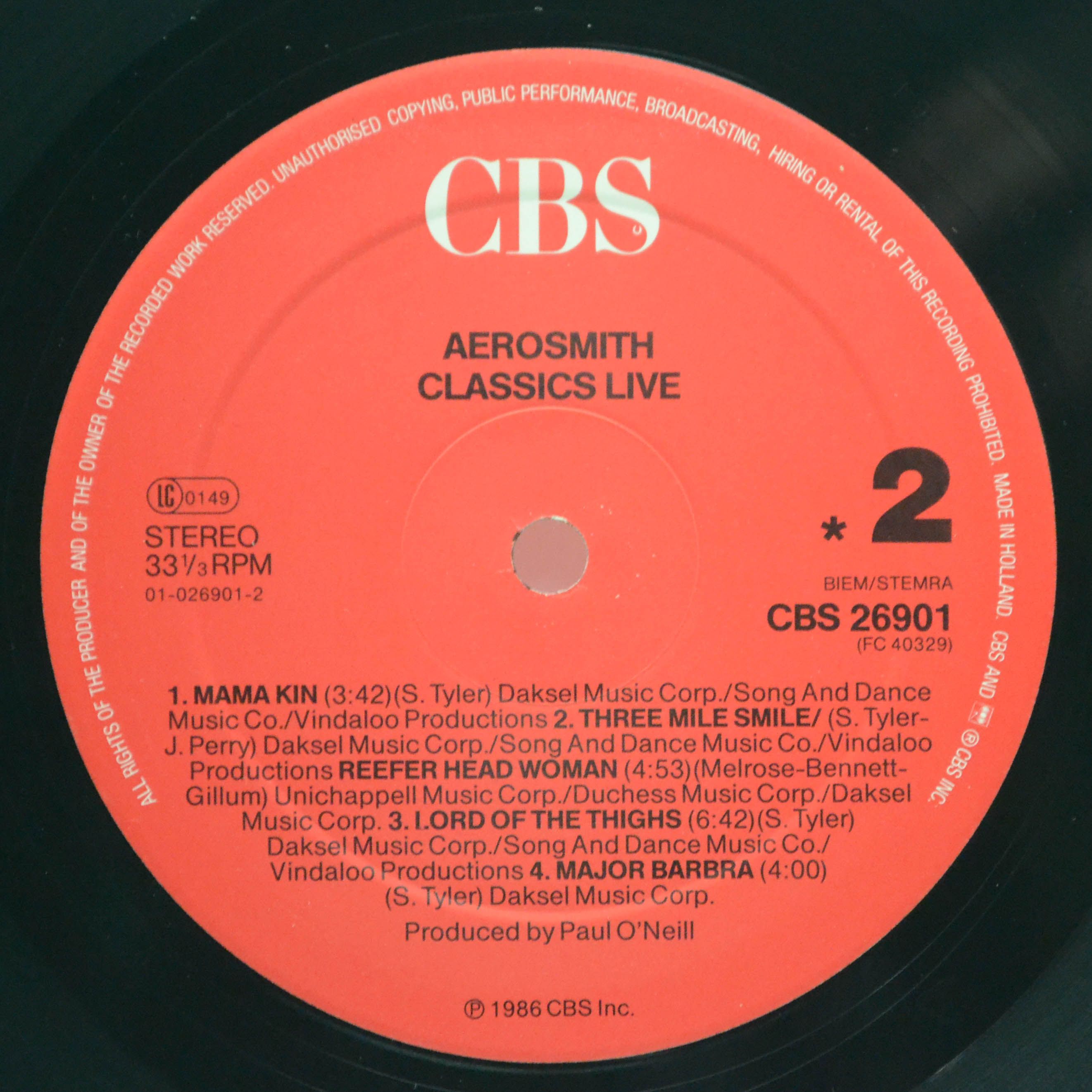 Aerosmith — Classics Live!, 1986