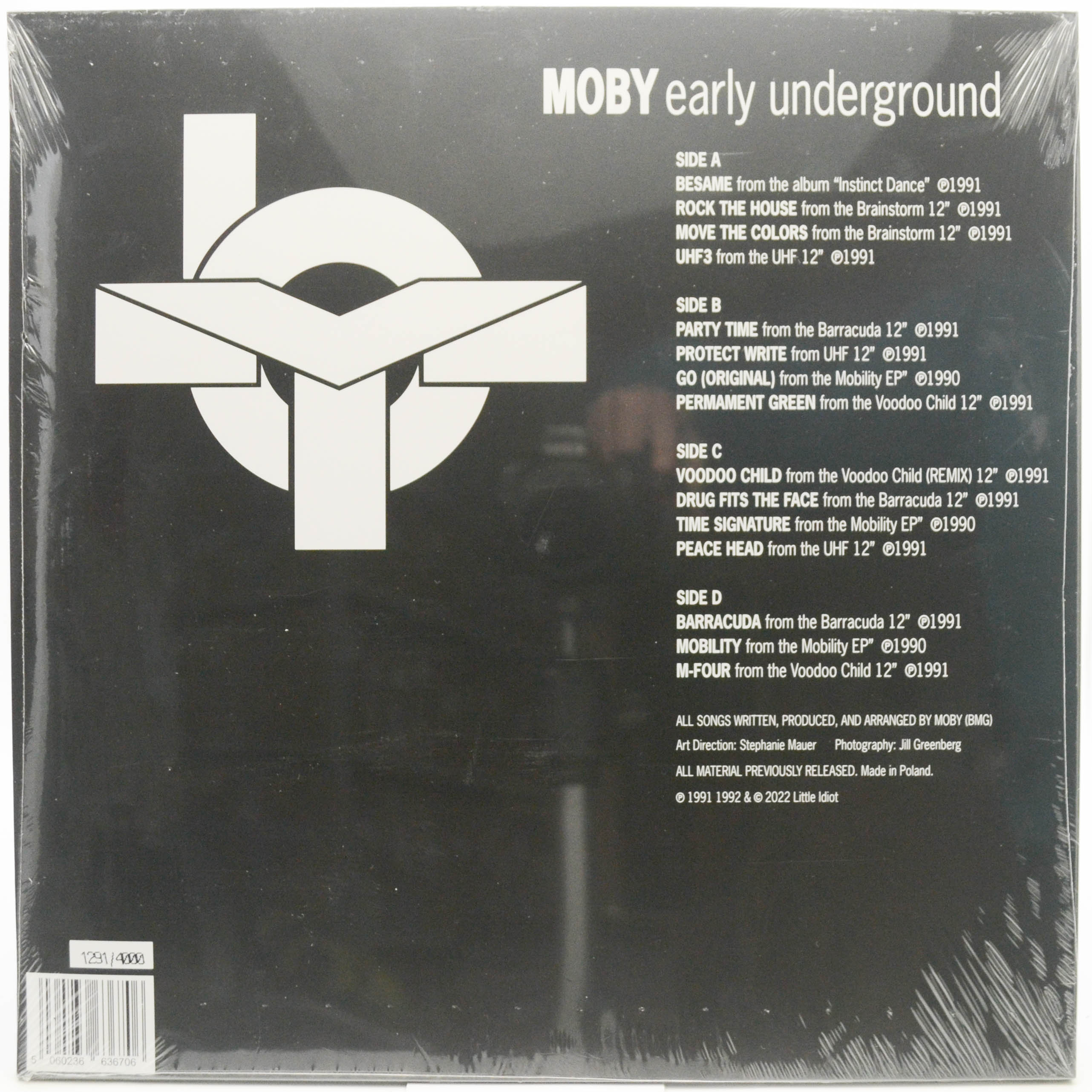 Moby — Early Underground (2LP), 1993