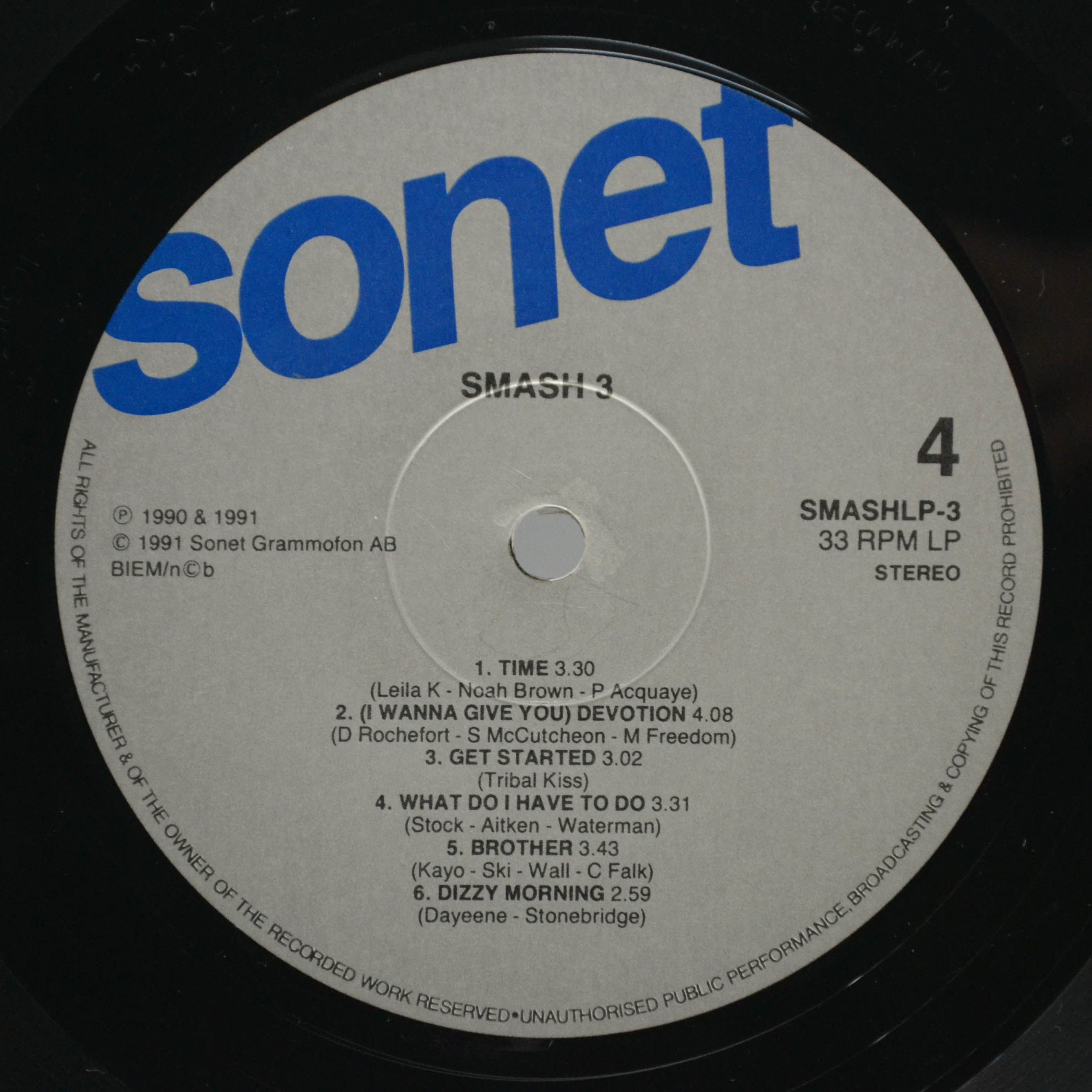 Various — Smash 3 (2LP), 1991