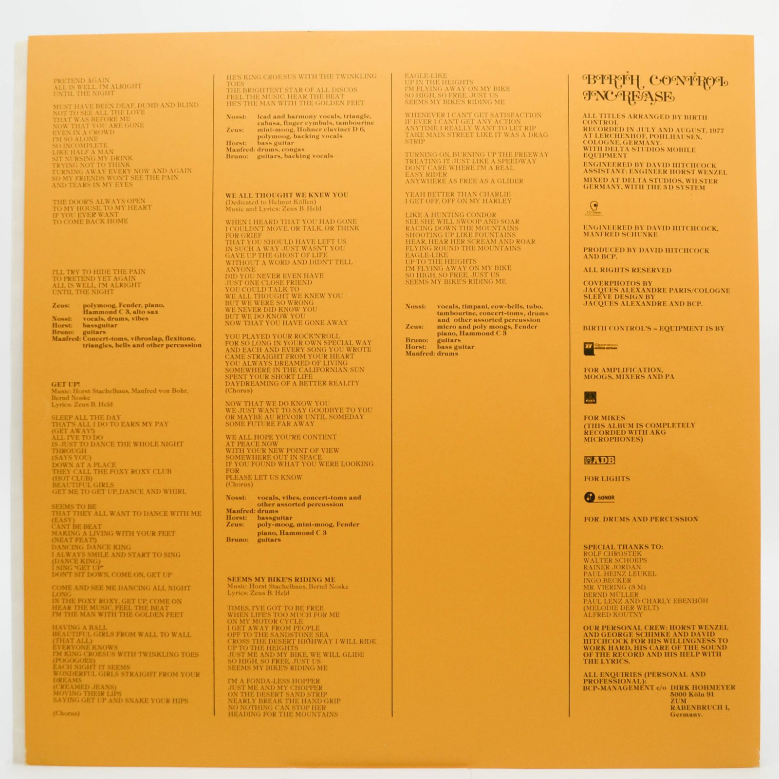 Birth Control — Increase, 1977