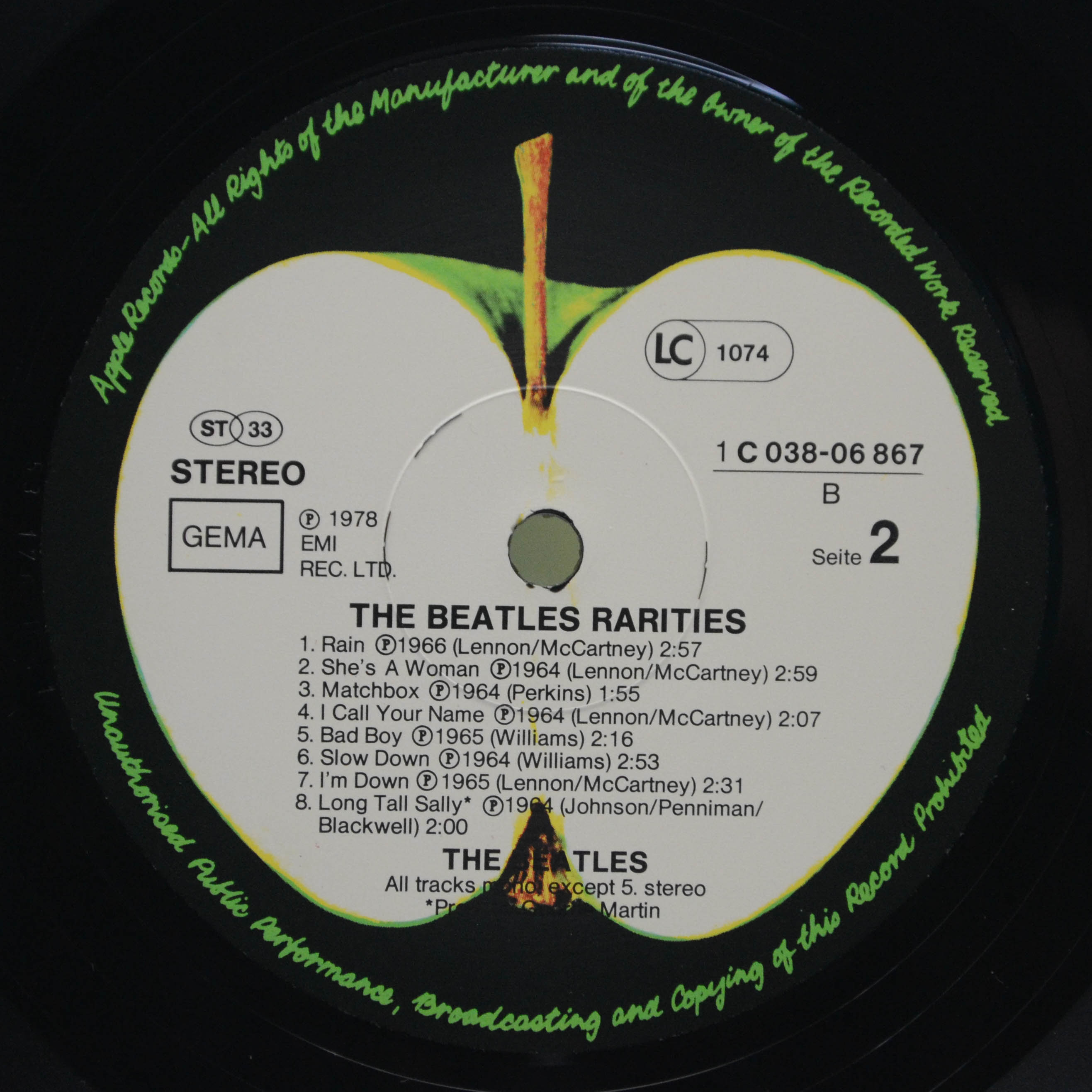 Beatles — Rarities, 1979