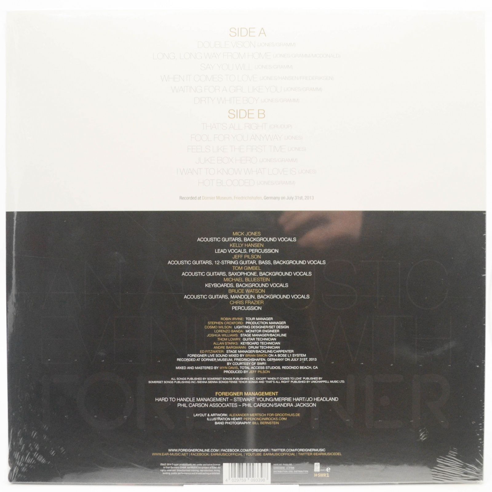 Foreigner — An Acoustic Evening With, 2014