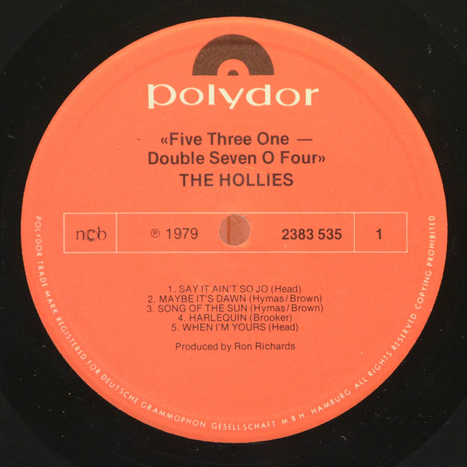 Hollies — Five Three One - Double Seven O Four, 1979