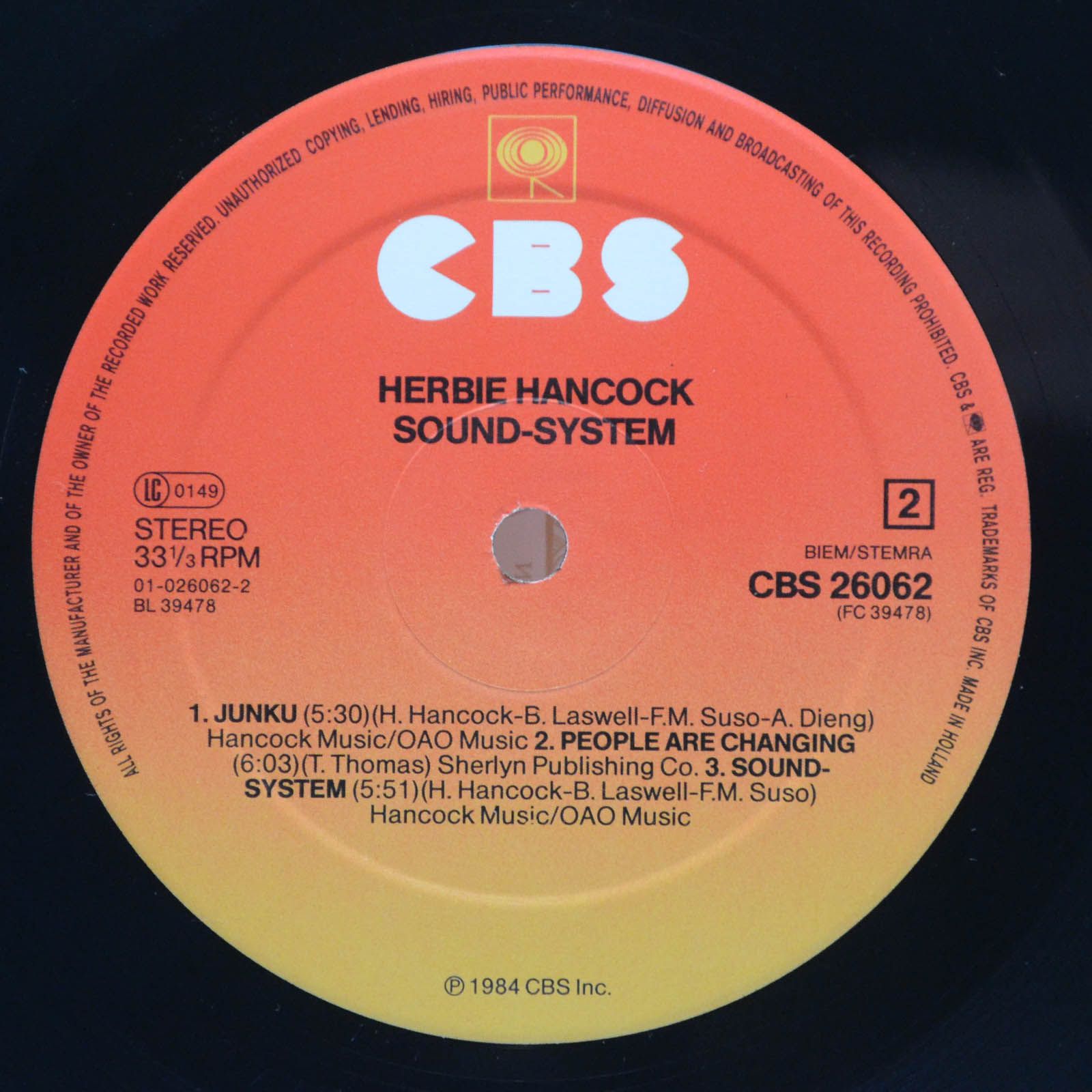 Herbie Hancock — Sound-System, 1984