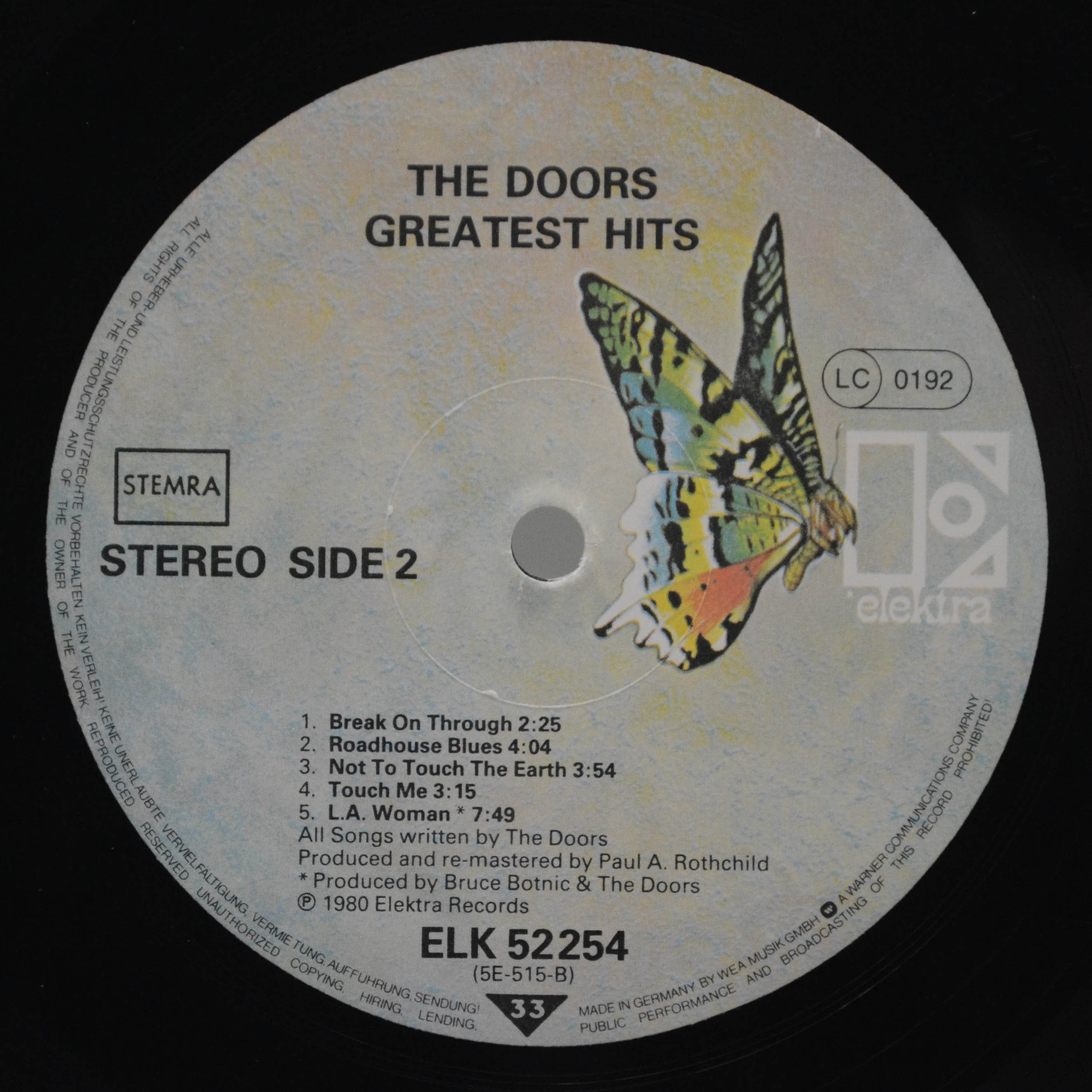 Doors — Greatest Hits, 1980