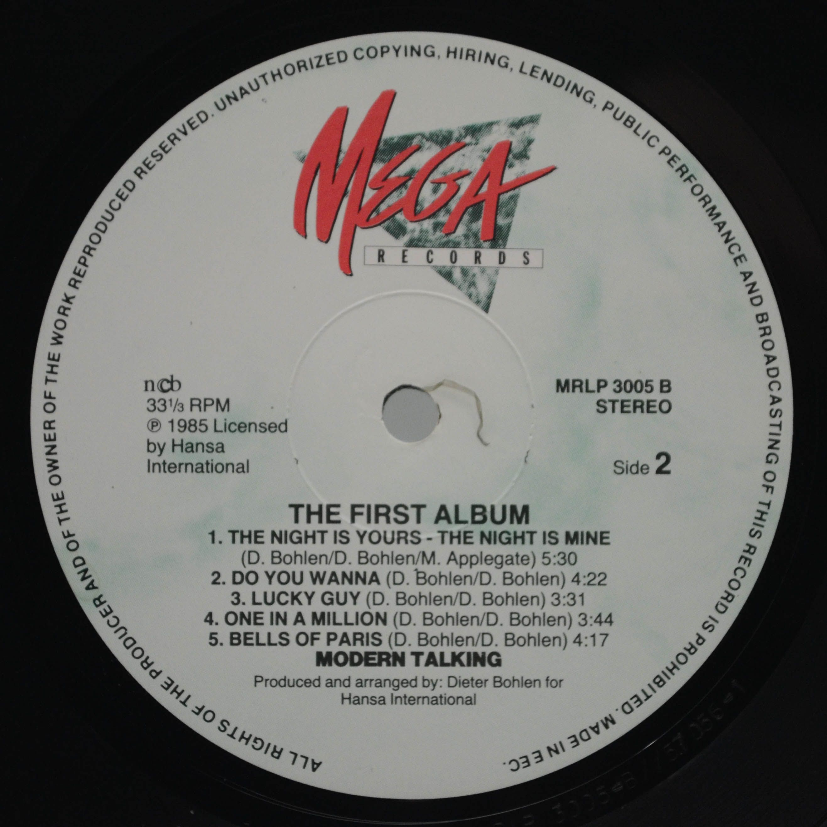 Modern Talking — The 1st Album, 1985