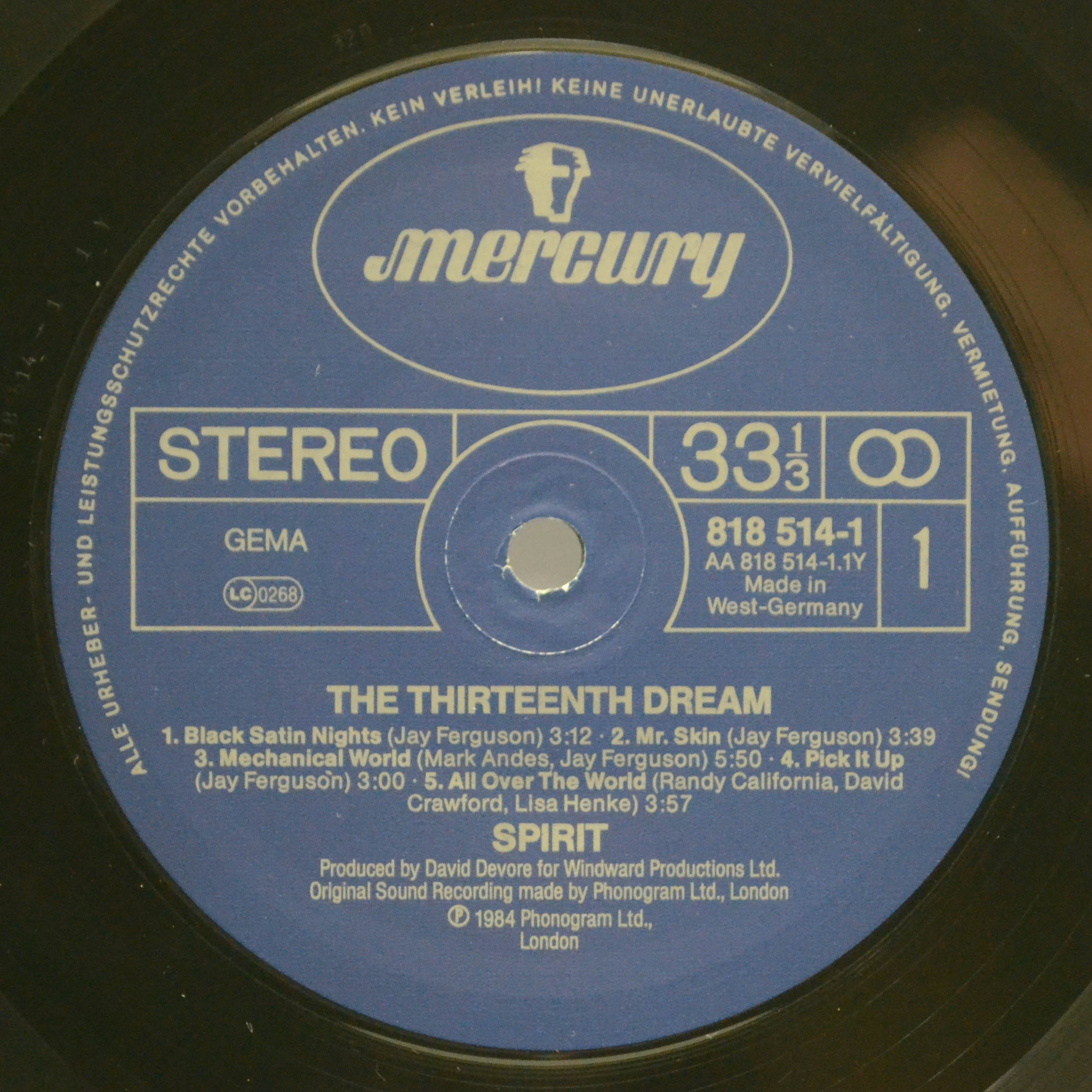 Spirit — The Thirteenth Dream, 1984
