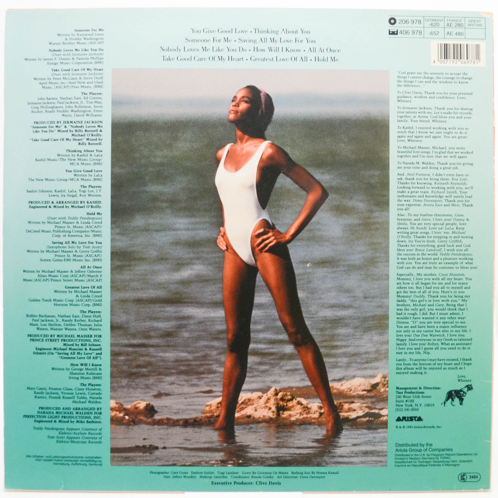 Whitney Houston — Whitney Houston, 1985